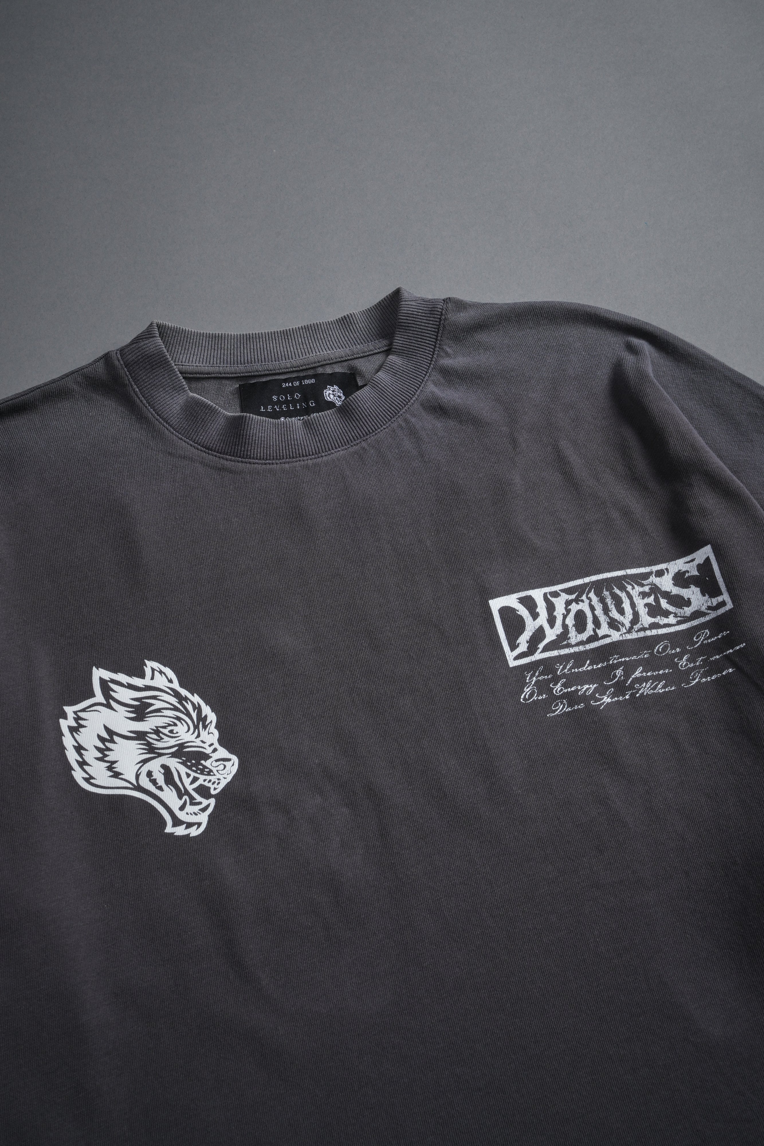 (1 Of 500) Charred Destiny "Premium" Oversized Tee in Slate Gray - Image 3