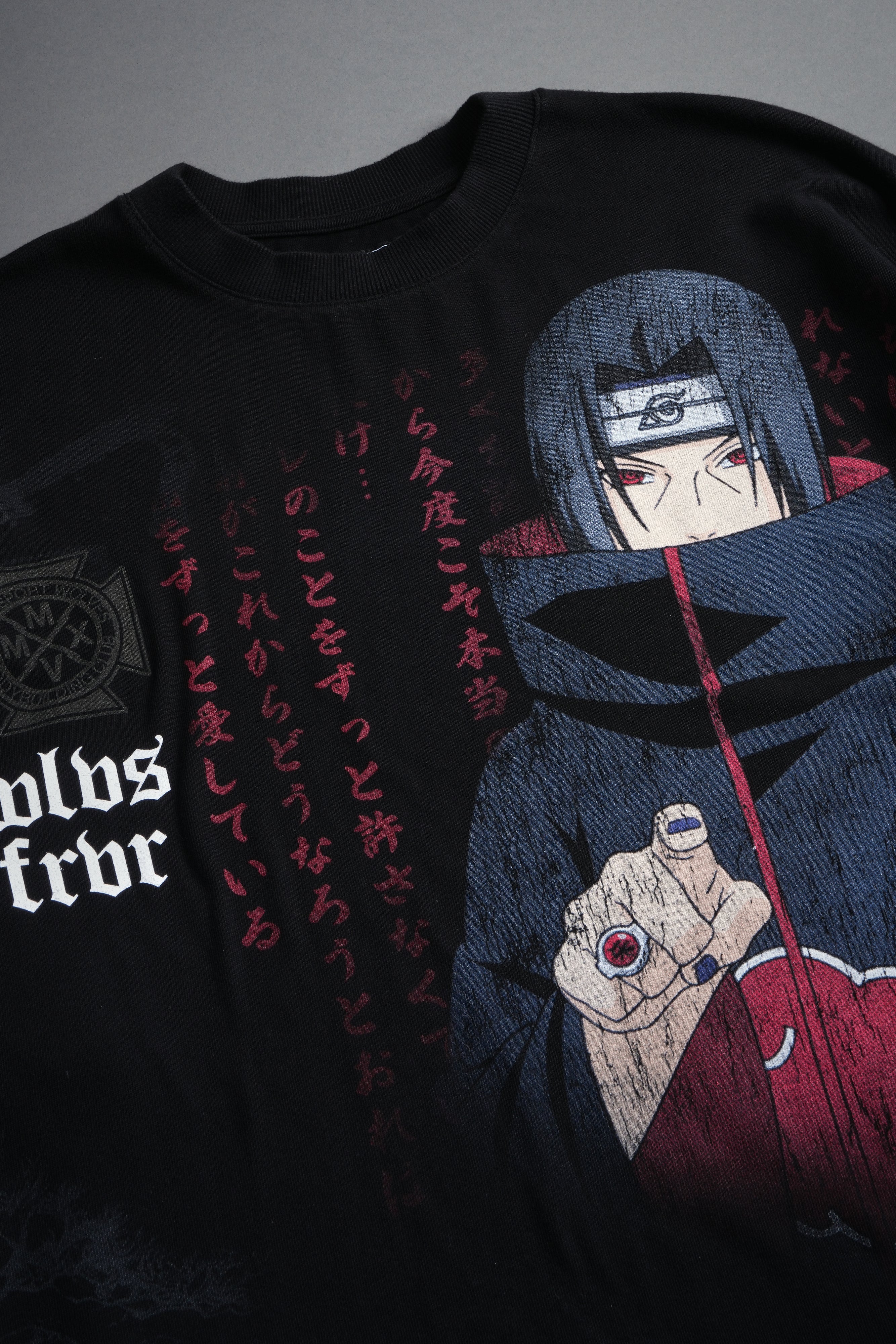 Akatsuki Itachi "Side-By-Side" Series Premium Tee in Black - Image 5
