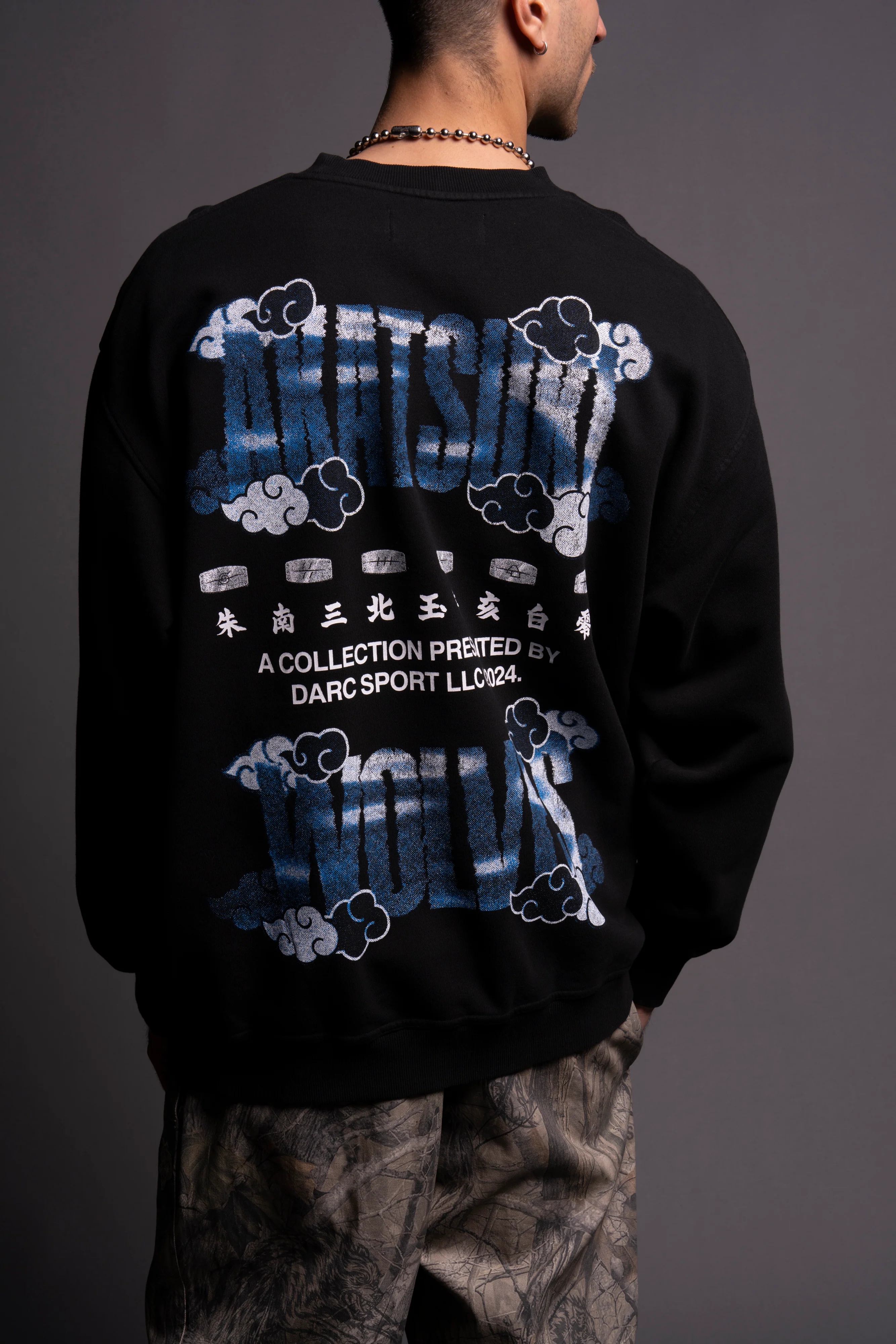 Akatsuki London Crewneck in Black - Image 7