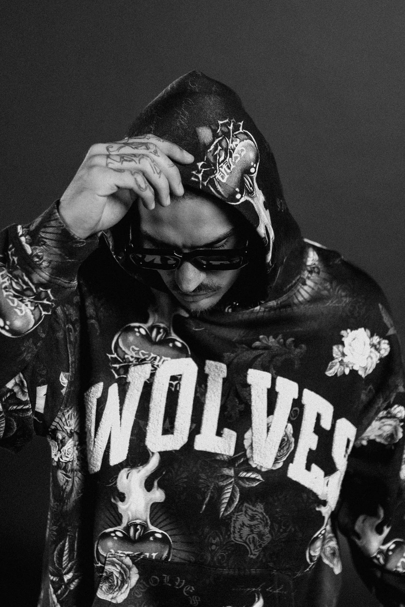Always Loyal "Pierce" Hoodie in Corazon de Oscuridad Tonal - Image 9