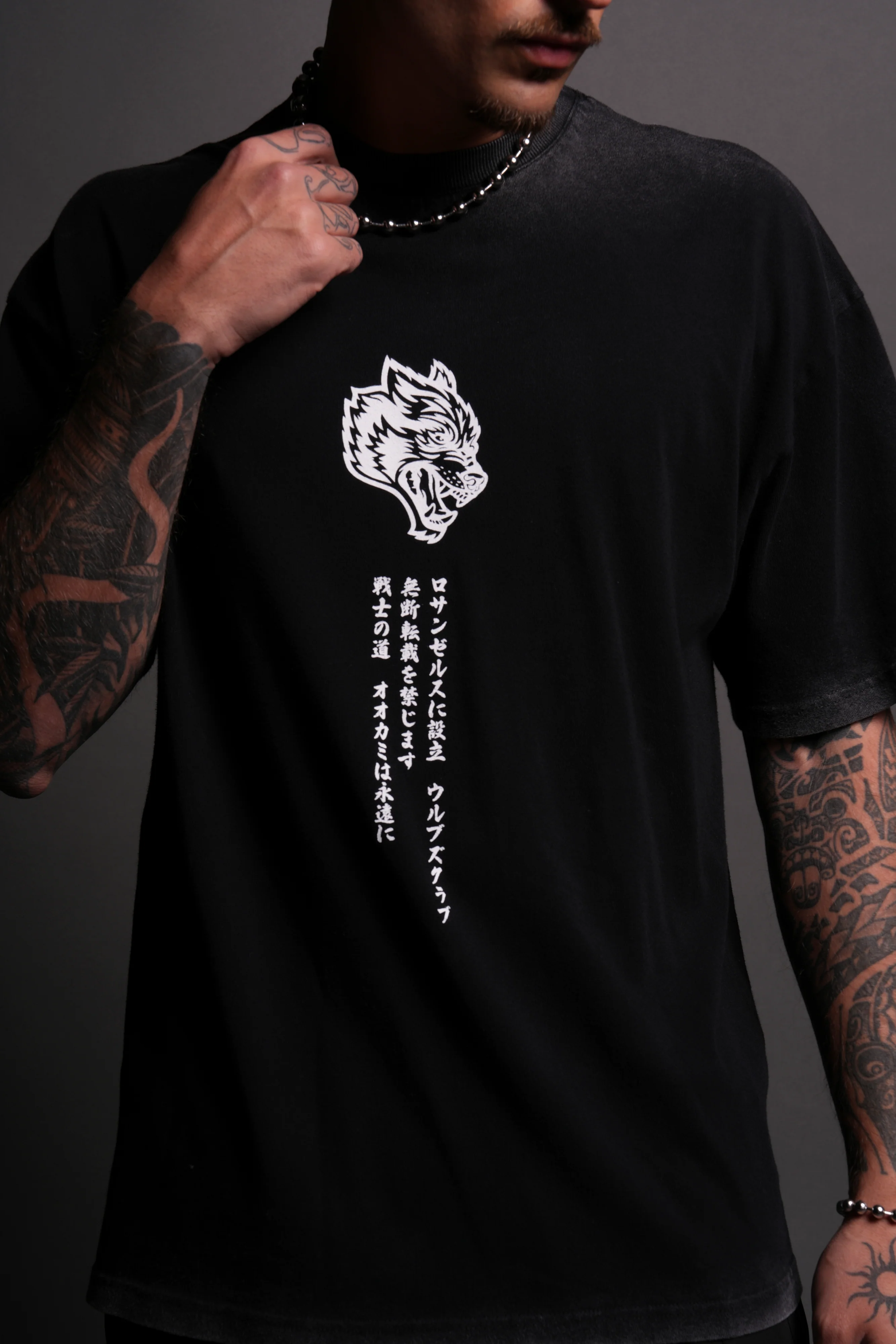 Always Watching "Premium" Oversized Tee in Black - Image 4