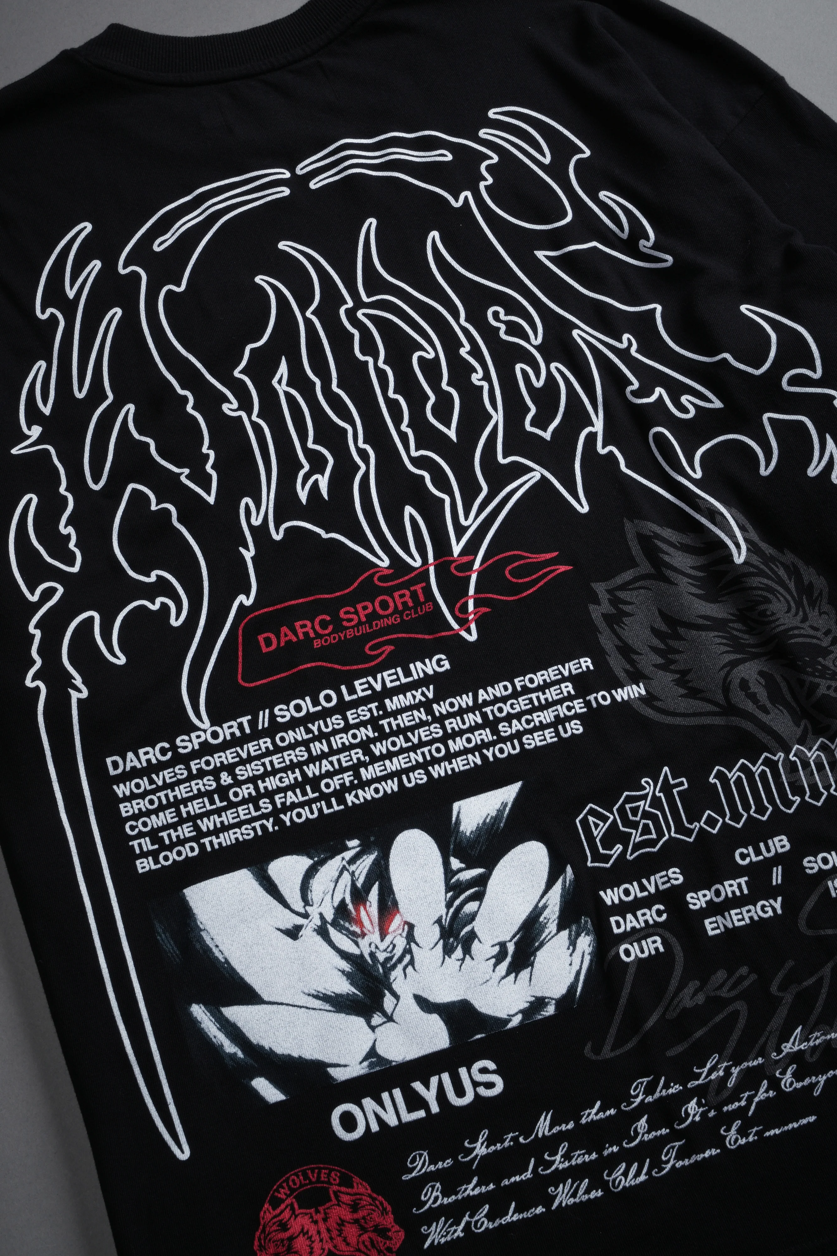 Ant King "Premium" Oversized Tee in Black - Image 9