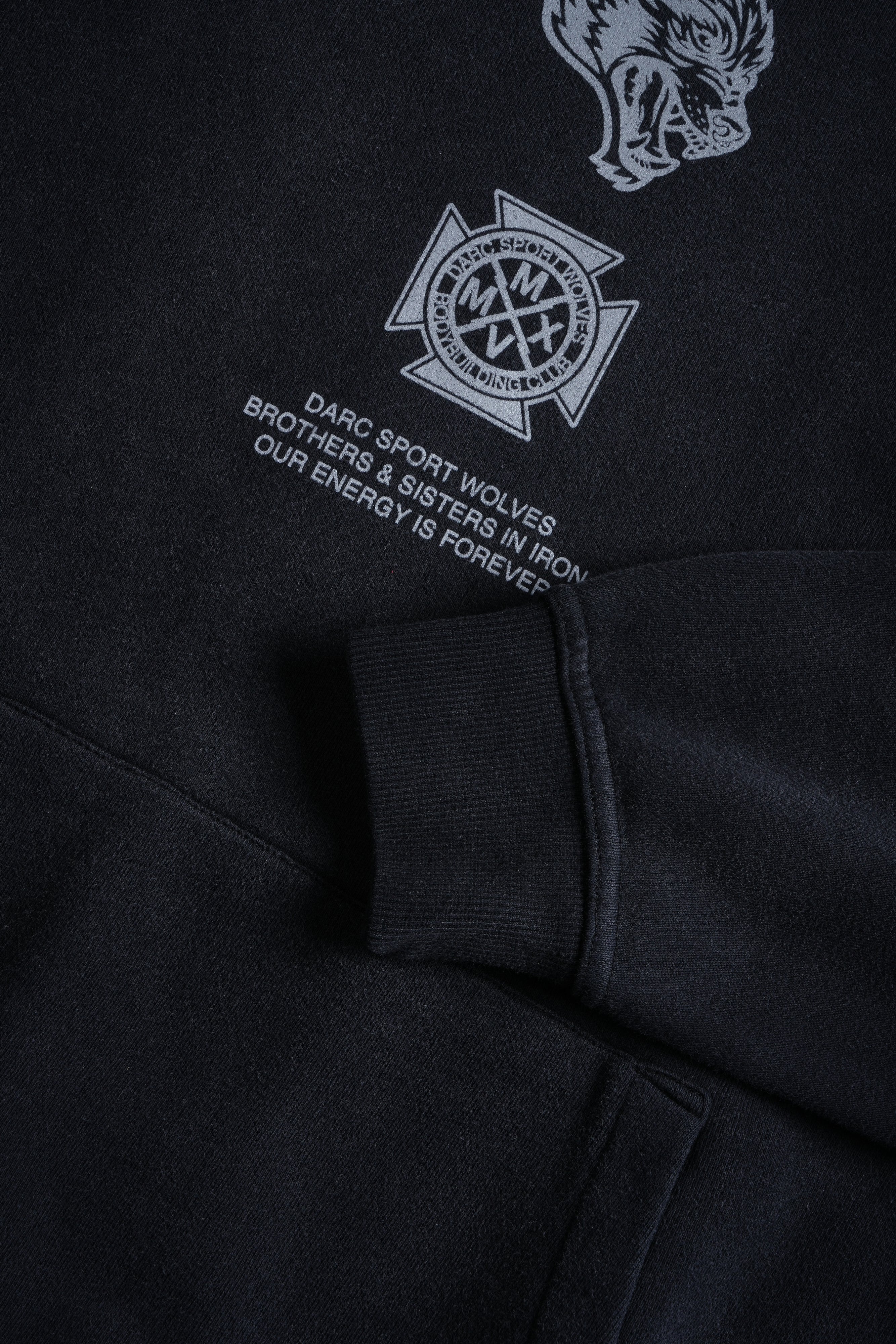 Ashes of the Dark V2 "Pierce" Hoodie in Black Drift Wash - Image 10