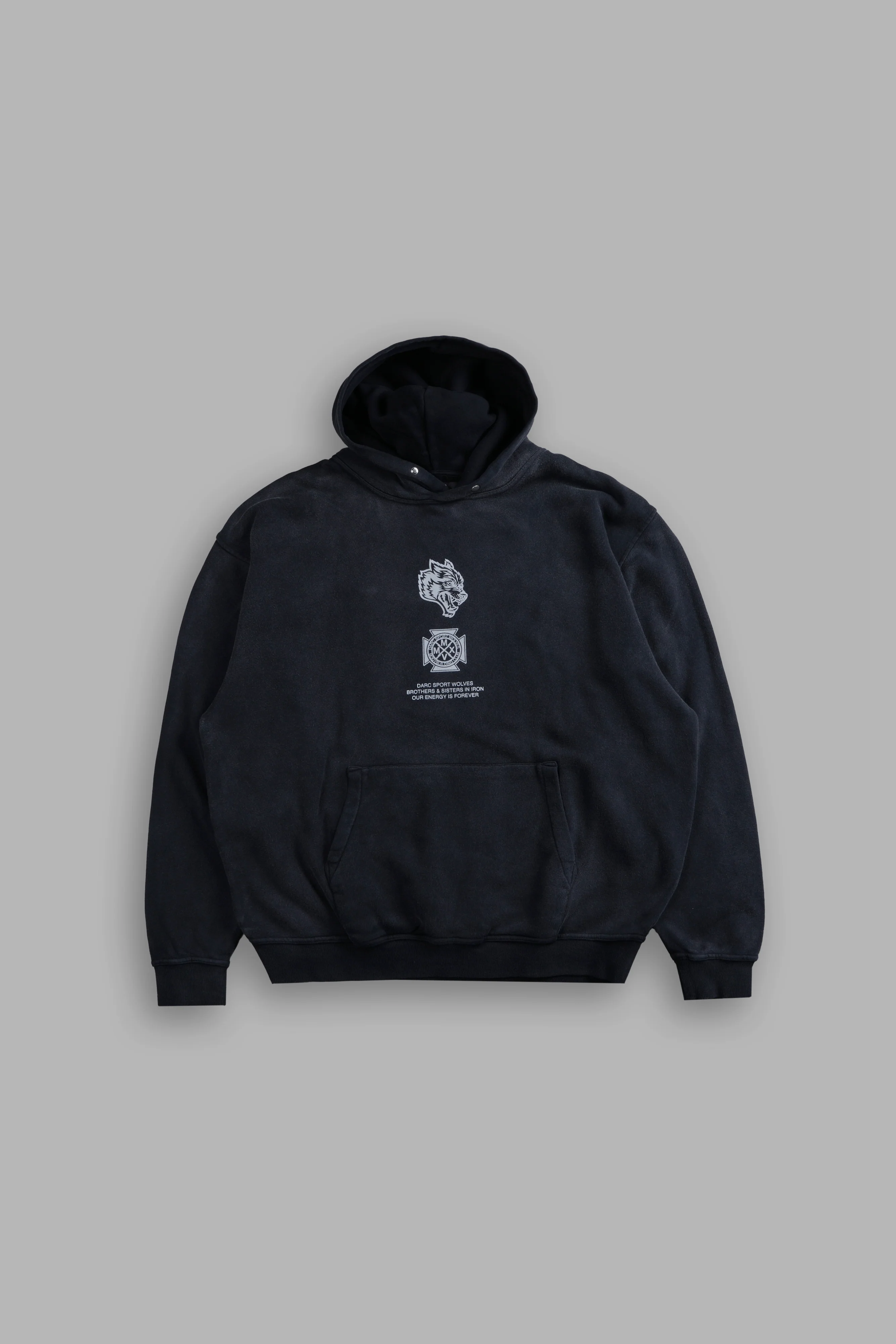 Ashes of the Dark V2 "Pierce" Hoodie in Black Drift Wash - Image 3