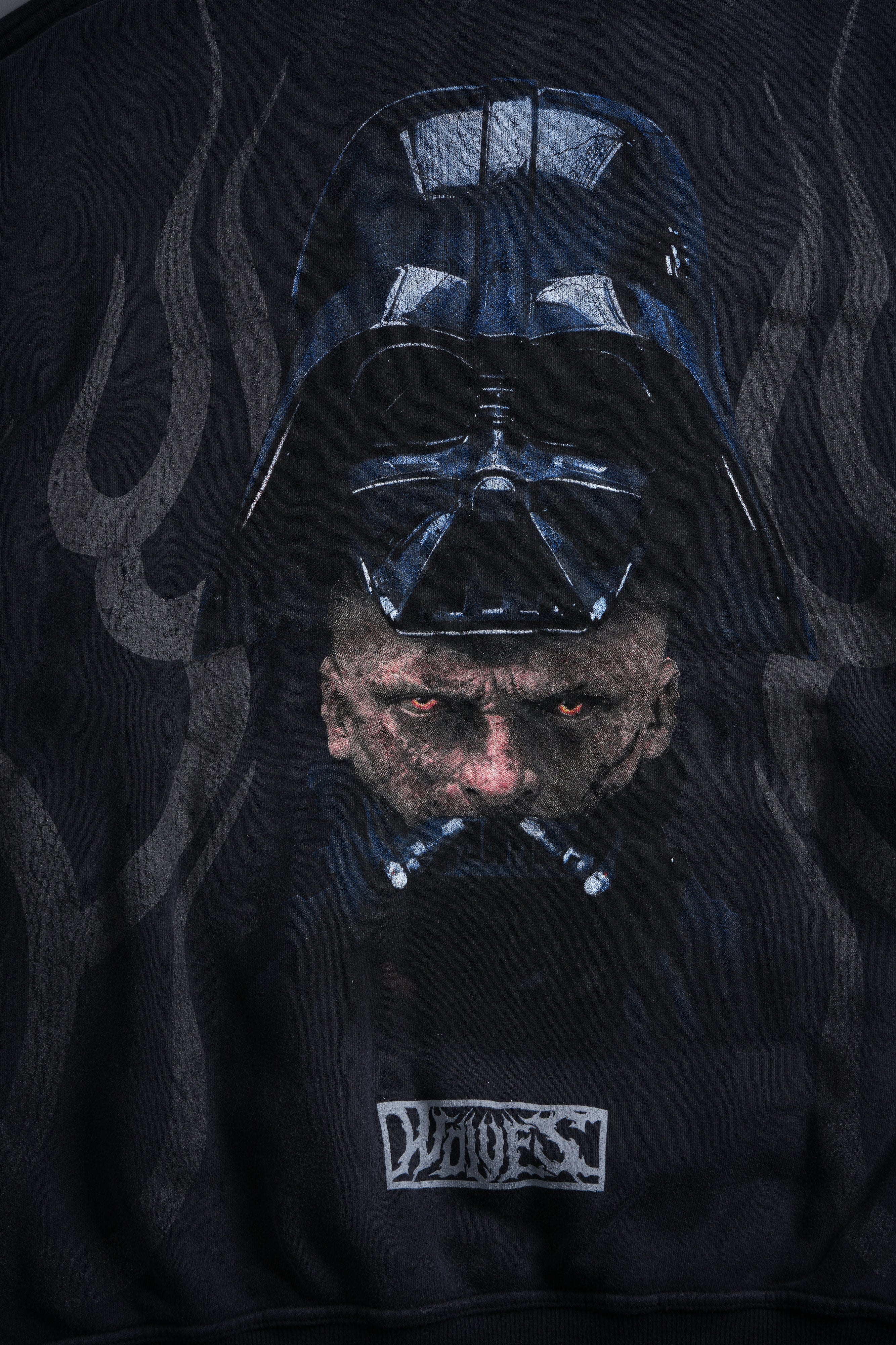 Ashes of the Dark V2 "Pierce" Hoodie in Black Drift Wash - Image 9