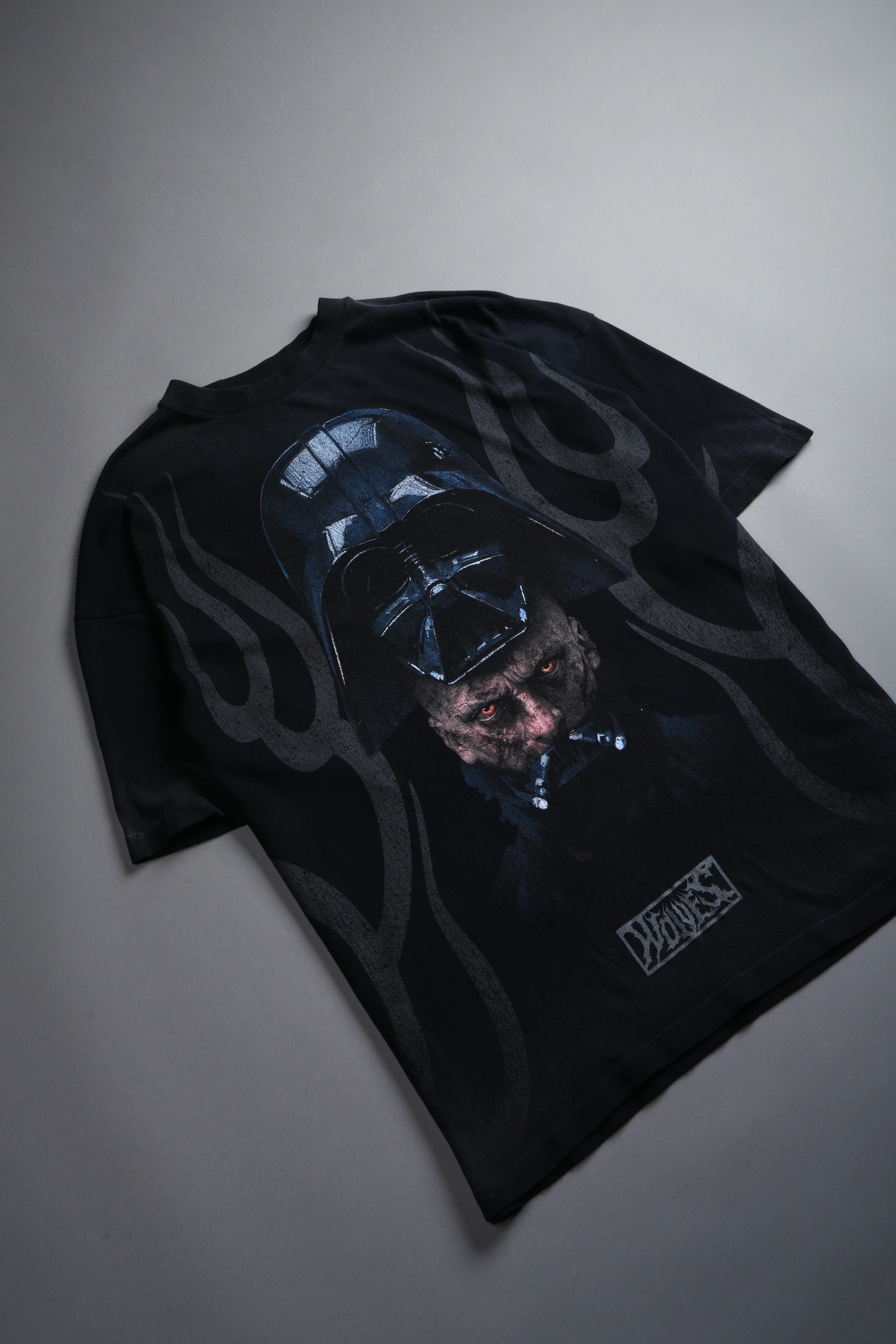 Ashes of the Dark V2 "Premium" Oversized Tee in Black Drift Wash - Image 9