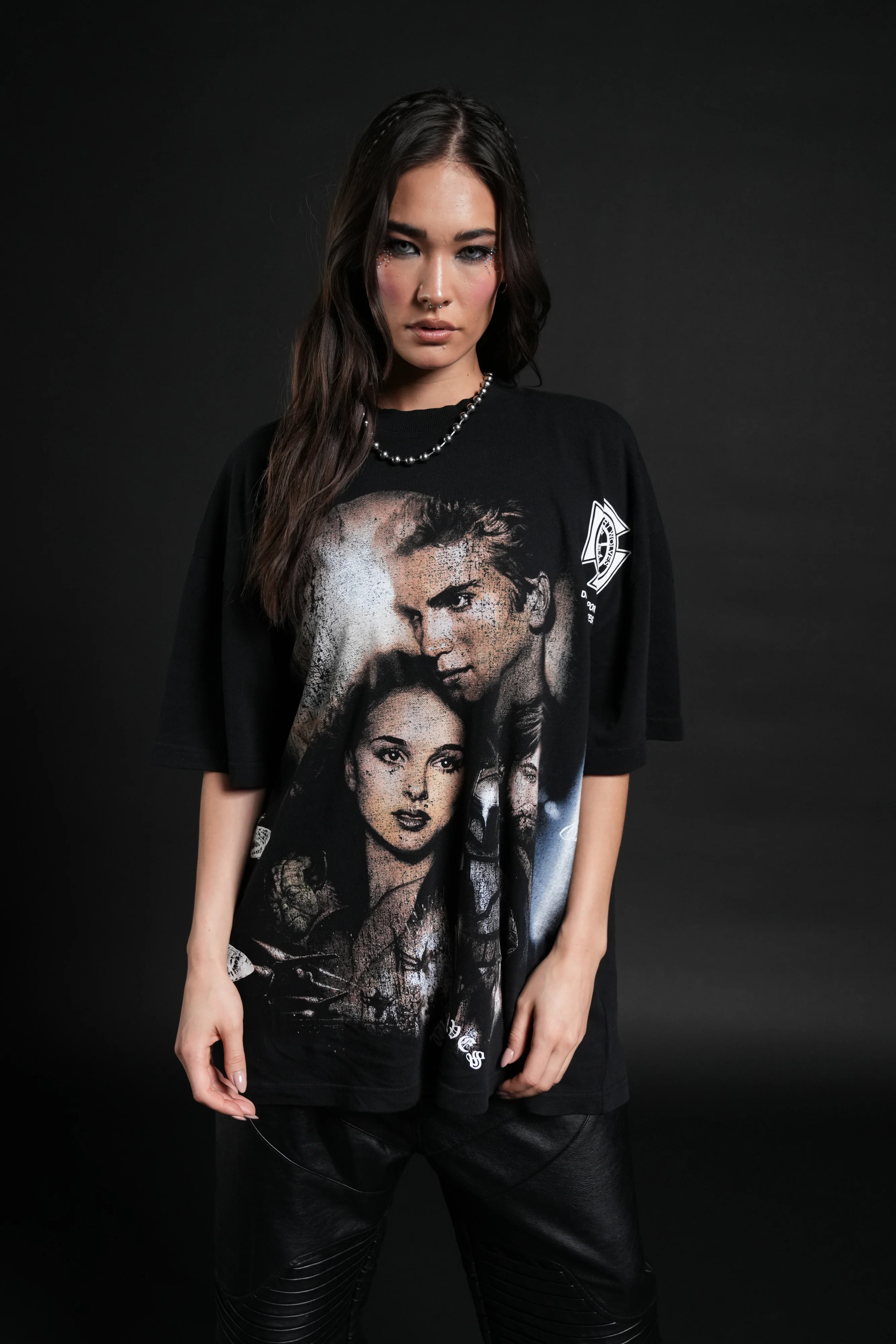 Attack Of The Clones "Side-By-Side" Series Premium Tee in Black - Image 9
