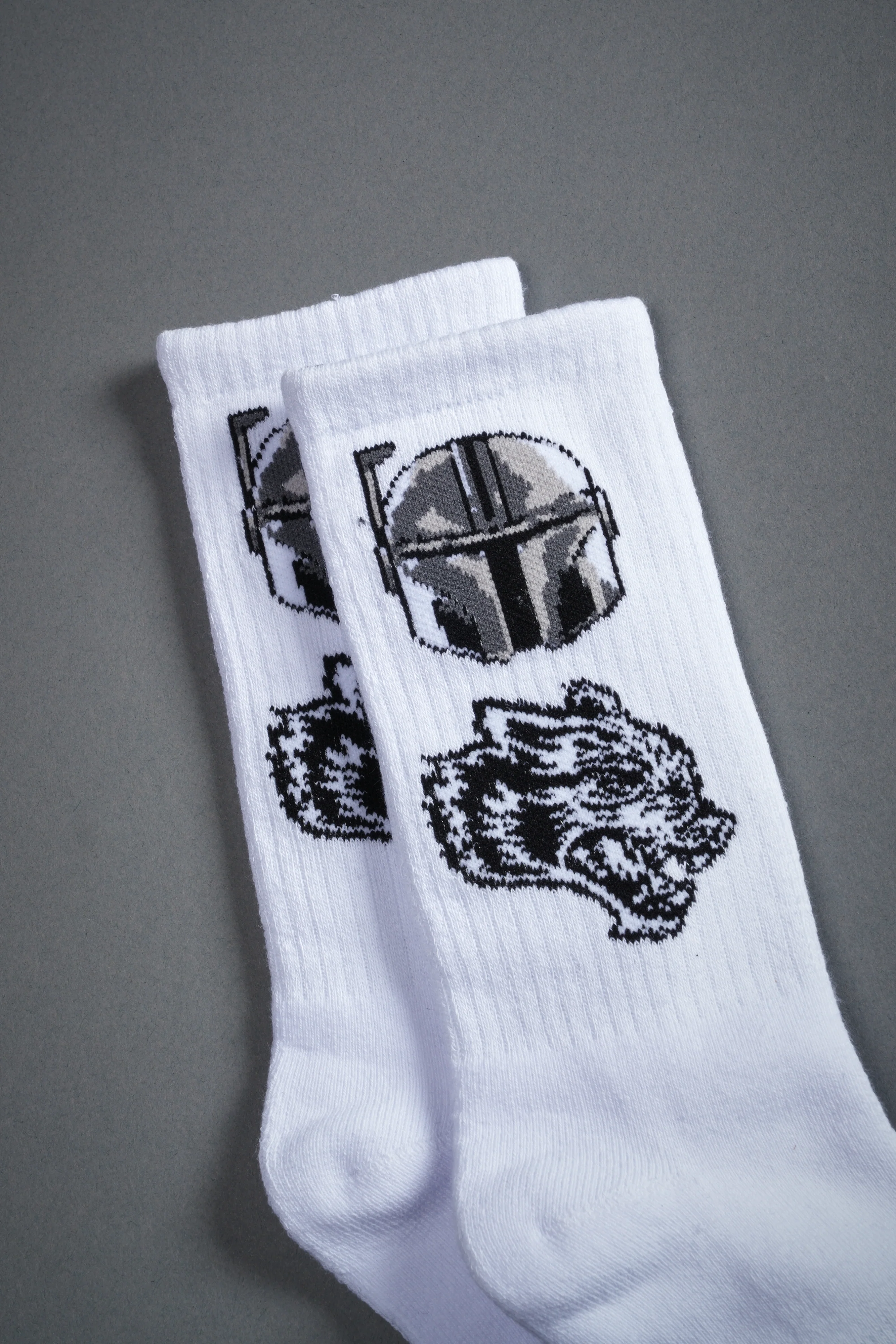 Big Wolf Boba Fett Classic Socks in White - Image 3