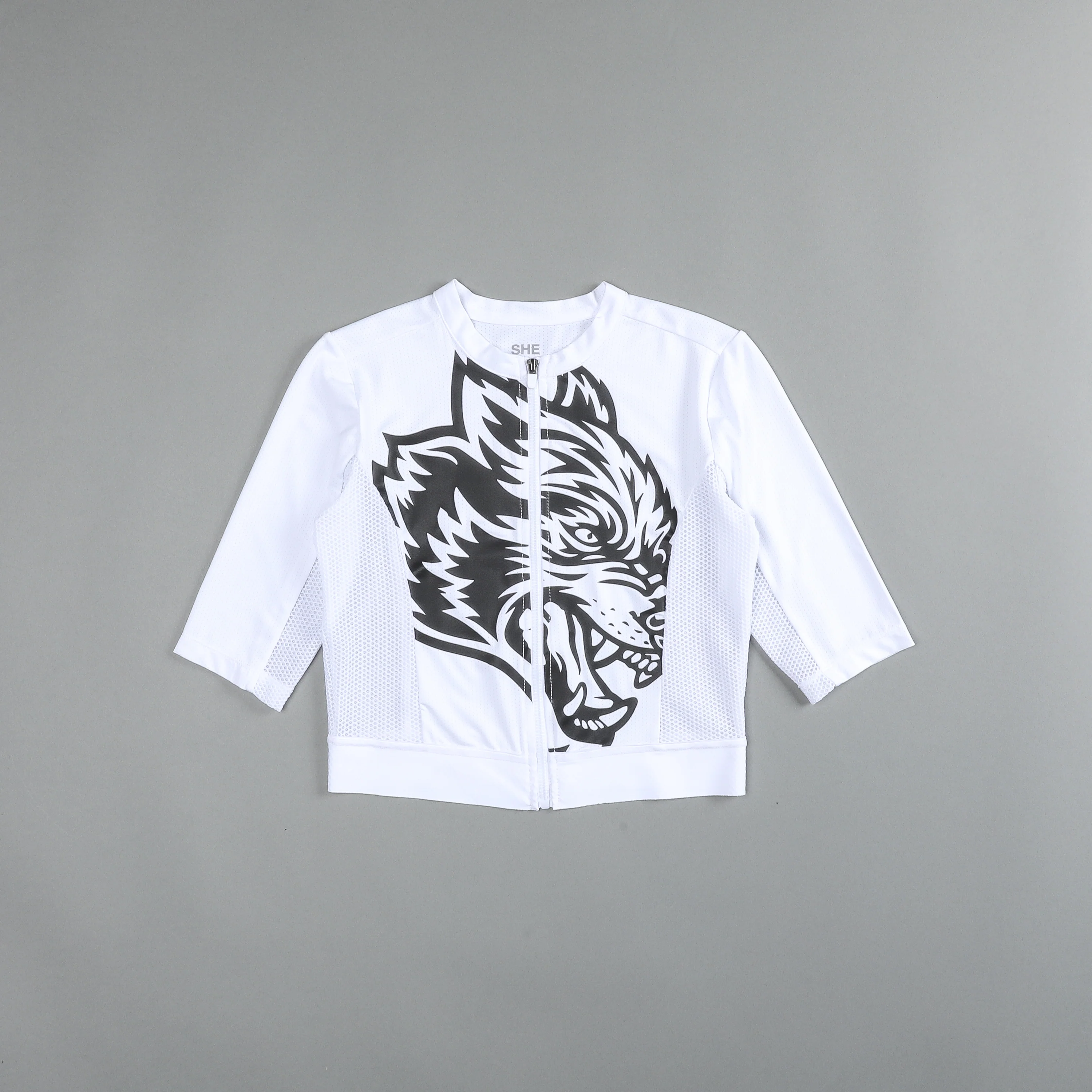 Big Wolf She Cycling Jersey in White - Image 2