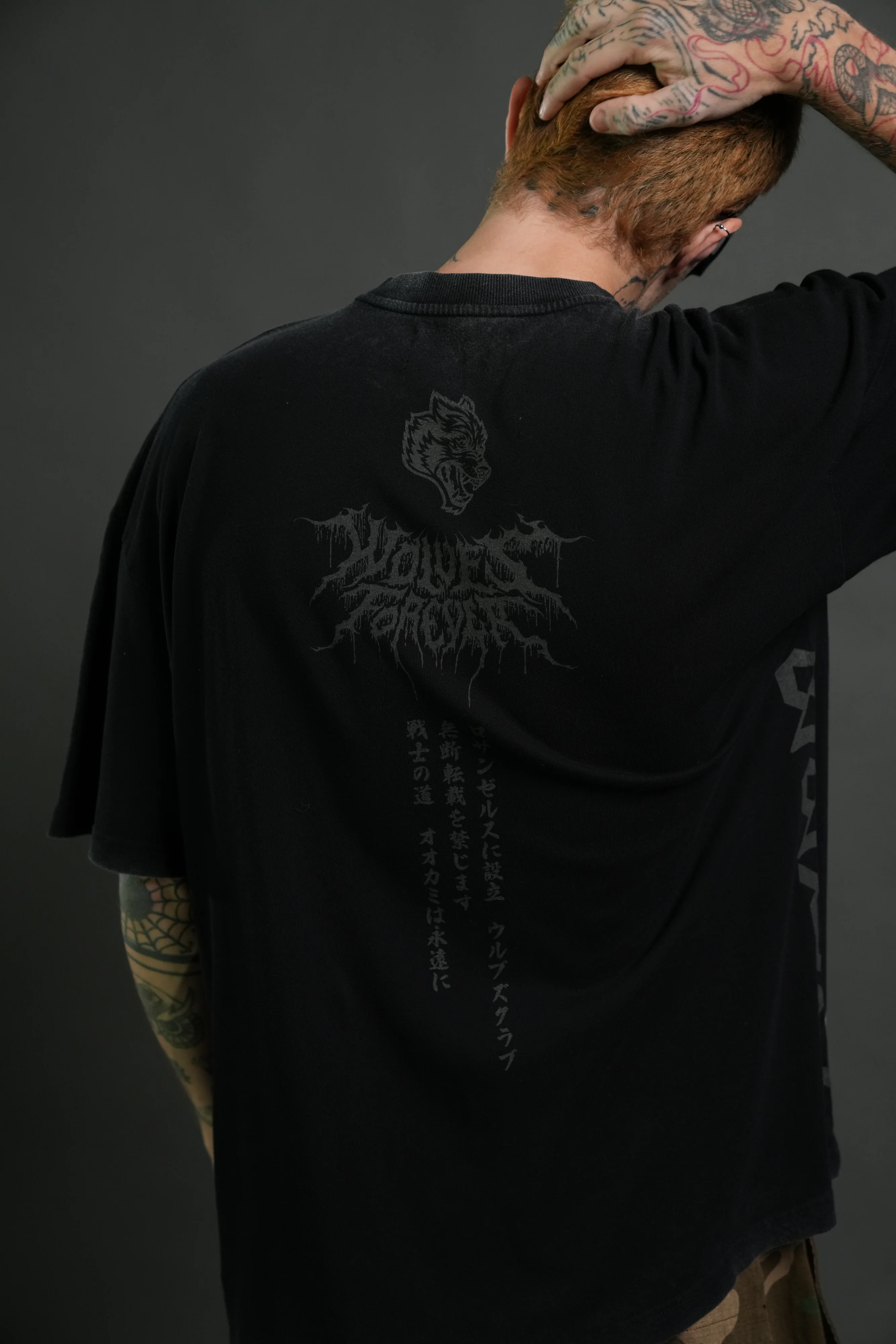 Blood Moon Premium Oversized Tee in Black - Image 8