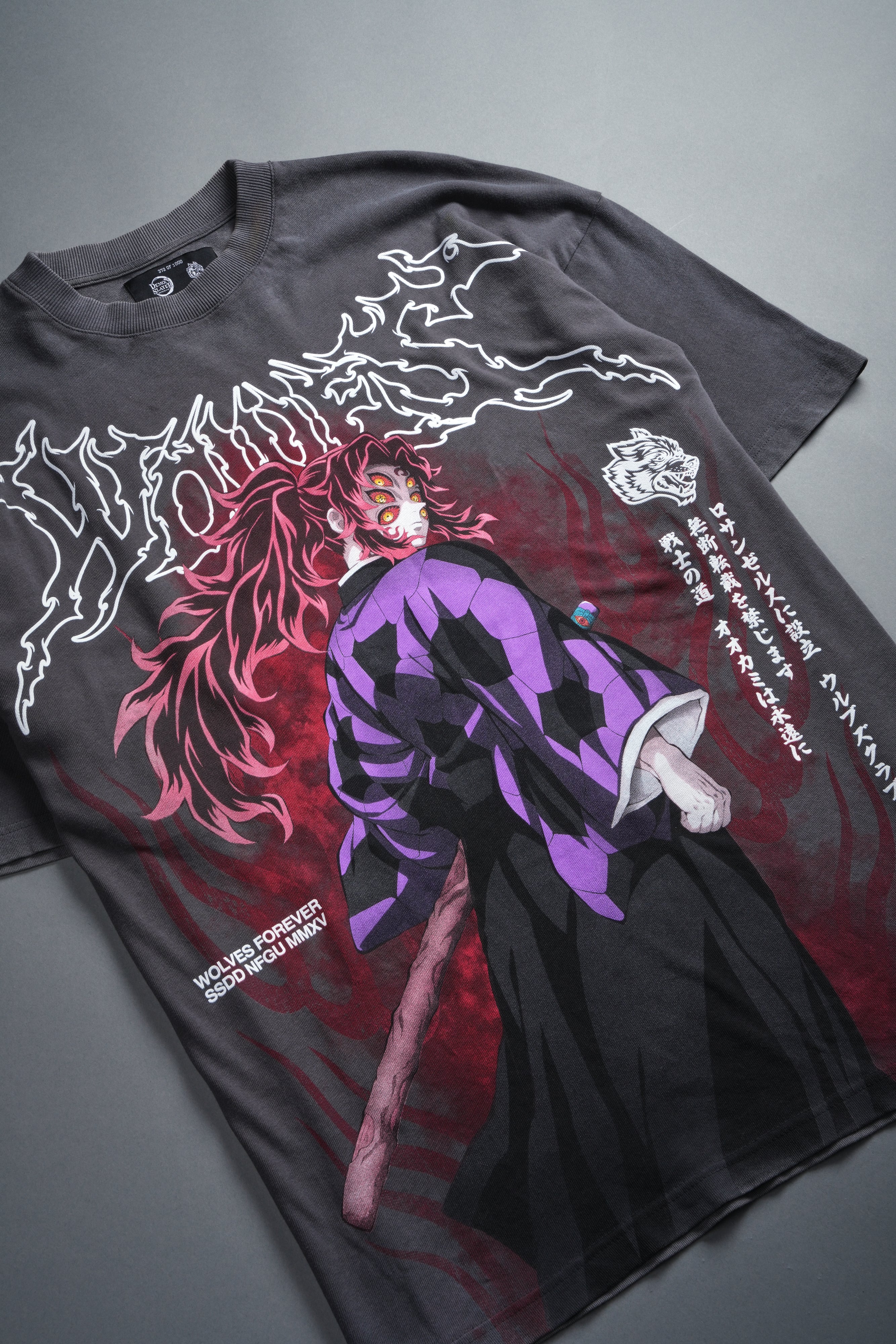 Blood Moon Premium Oversized Tee in Wolf Gray - Image 17