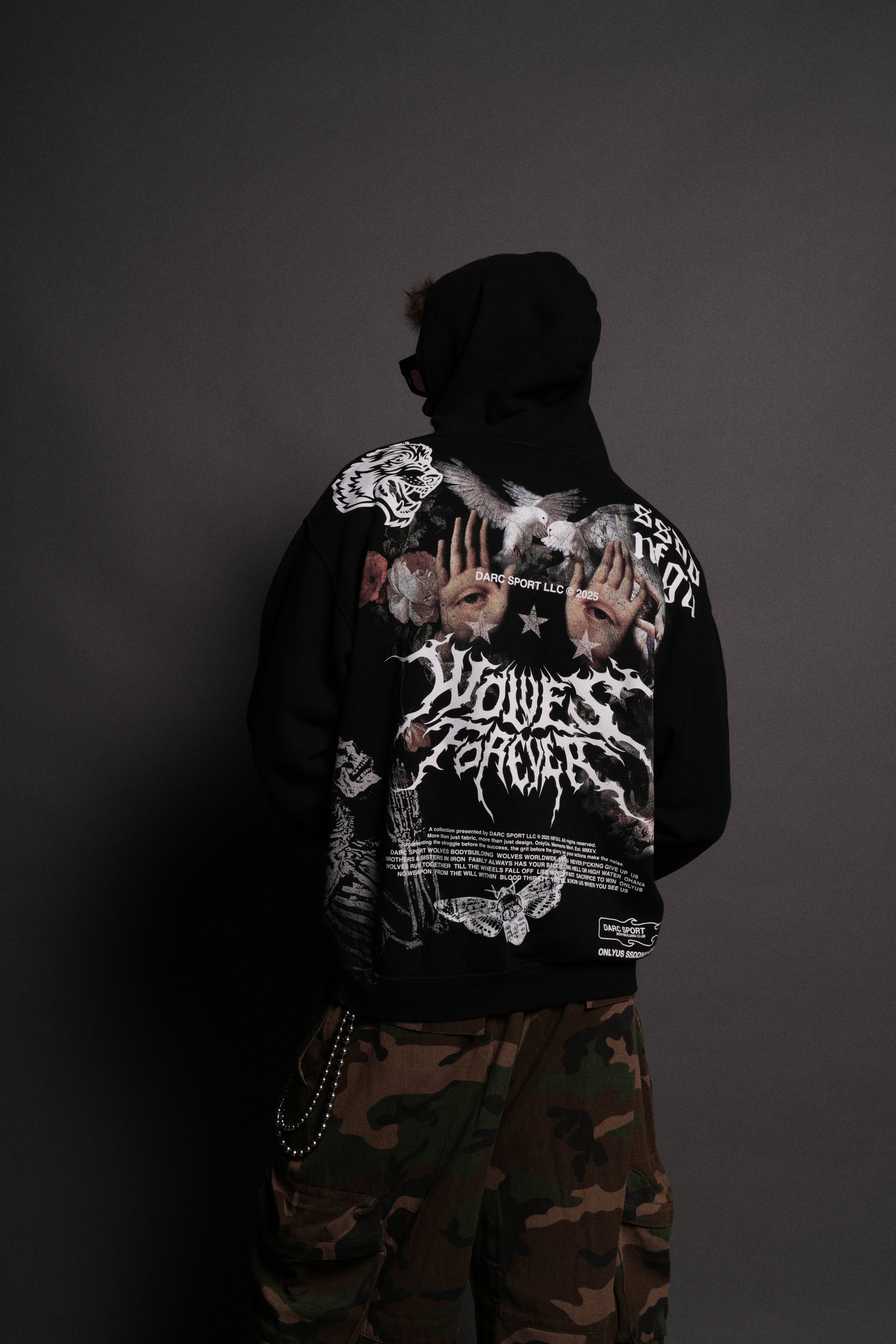 Born Stoic "Pierce" Hoodie in Black - Image 13
