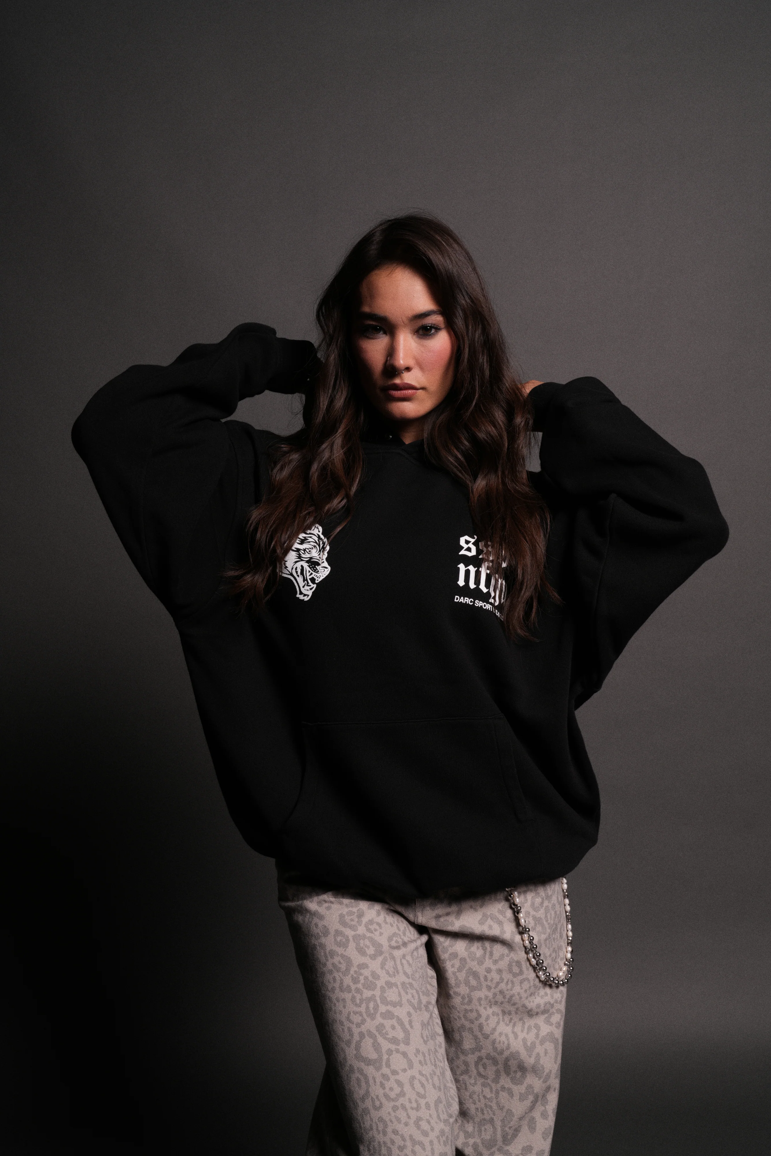 Born Stoic "Pierce" Hoodie in Black - Image 2