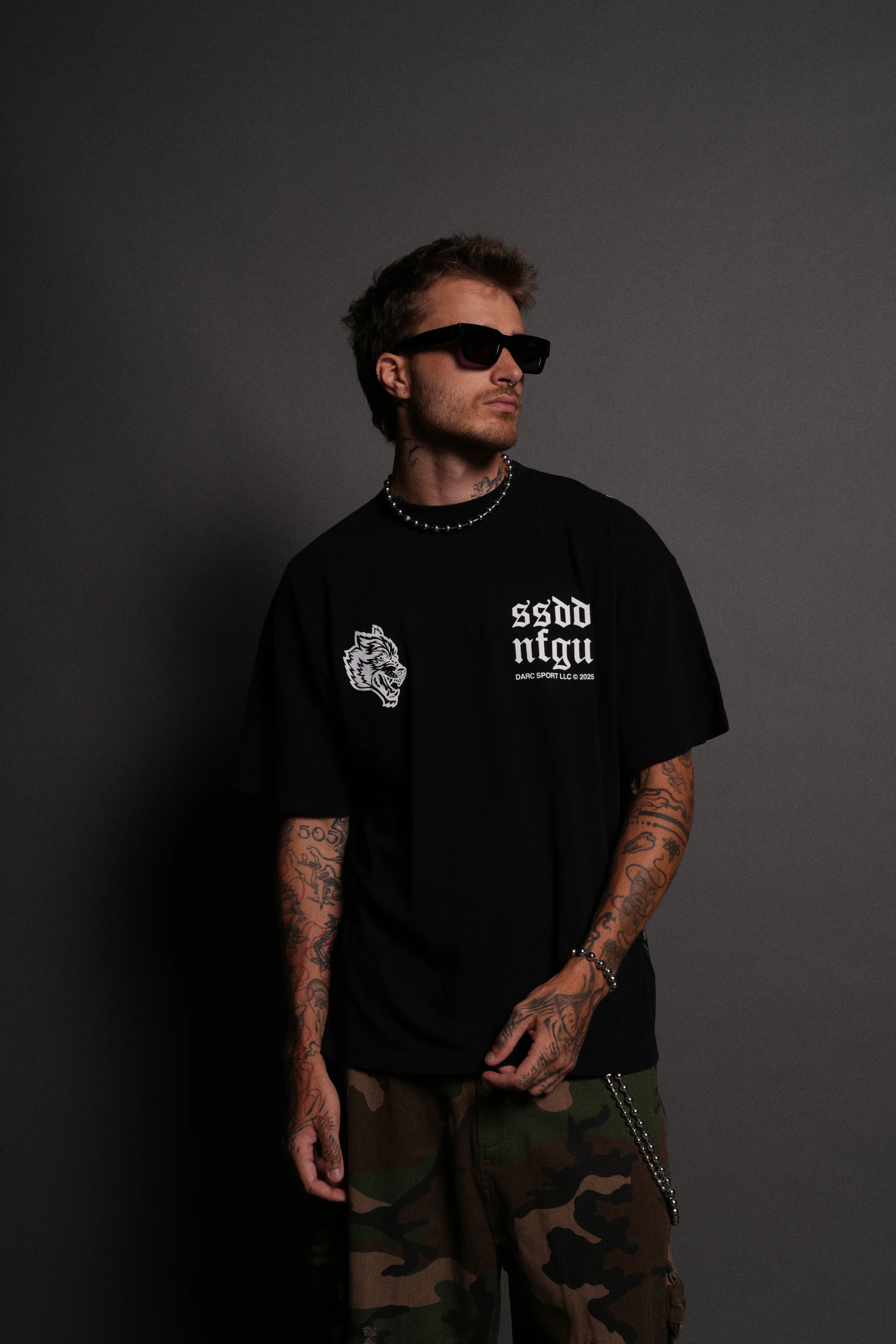 Born Stoic "Premium" Oversized Tee in Black - Image 2