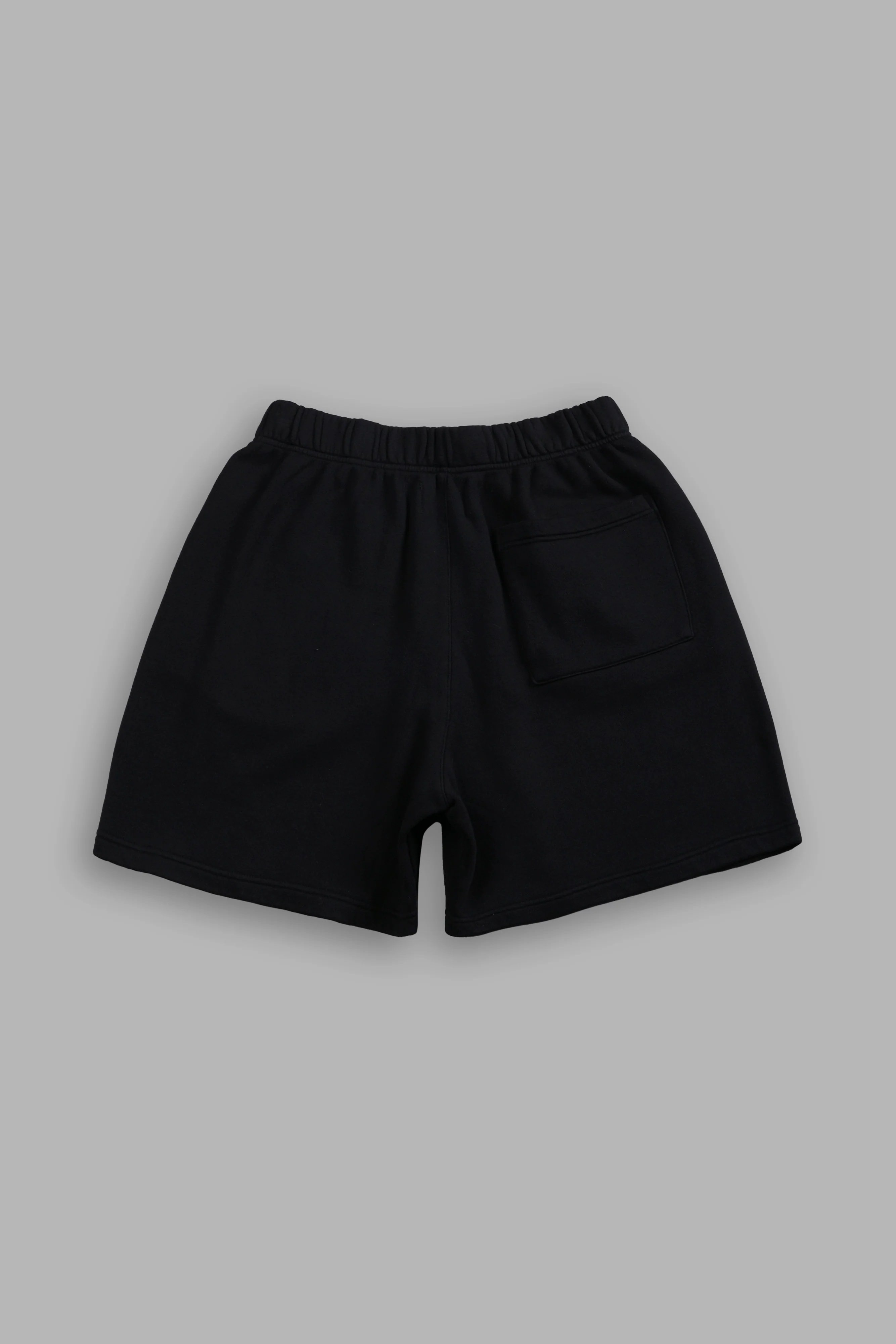 Box Patch Dual Post Lounge Sweat Shorts V2 in Black - Image 3