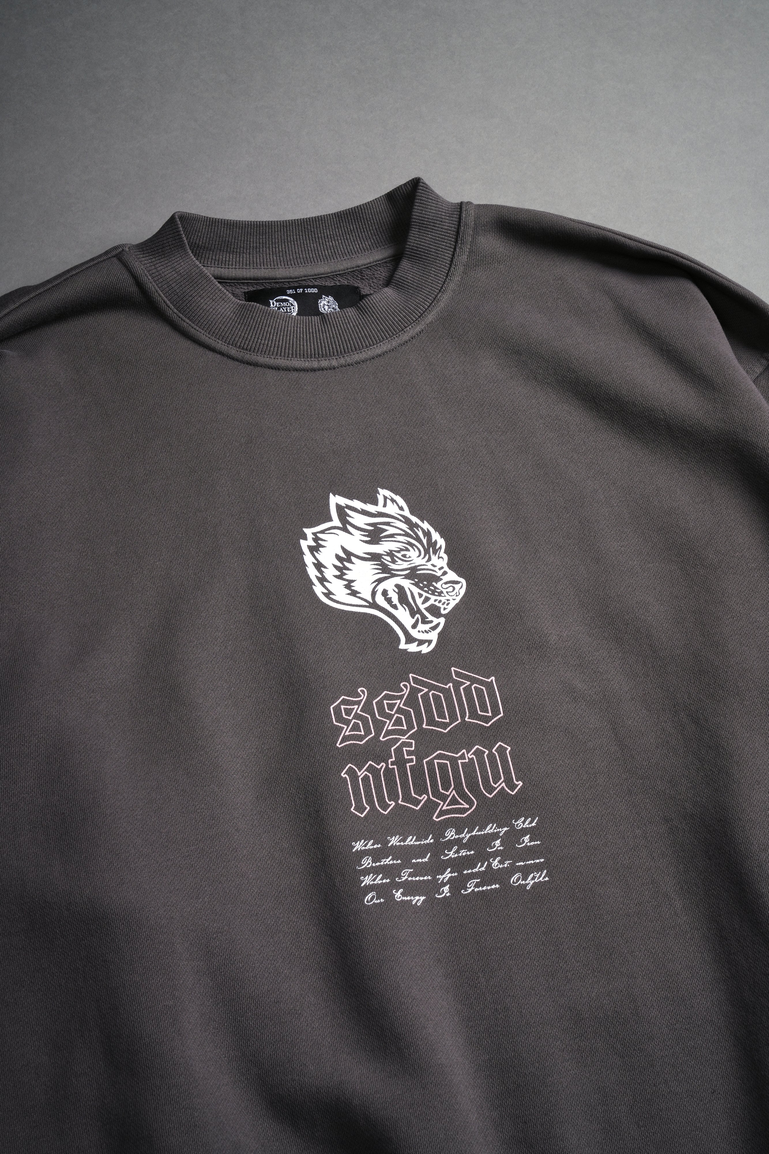 Breath Of Wolves London Crewneck in Wolf Gray - Image 6