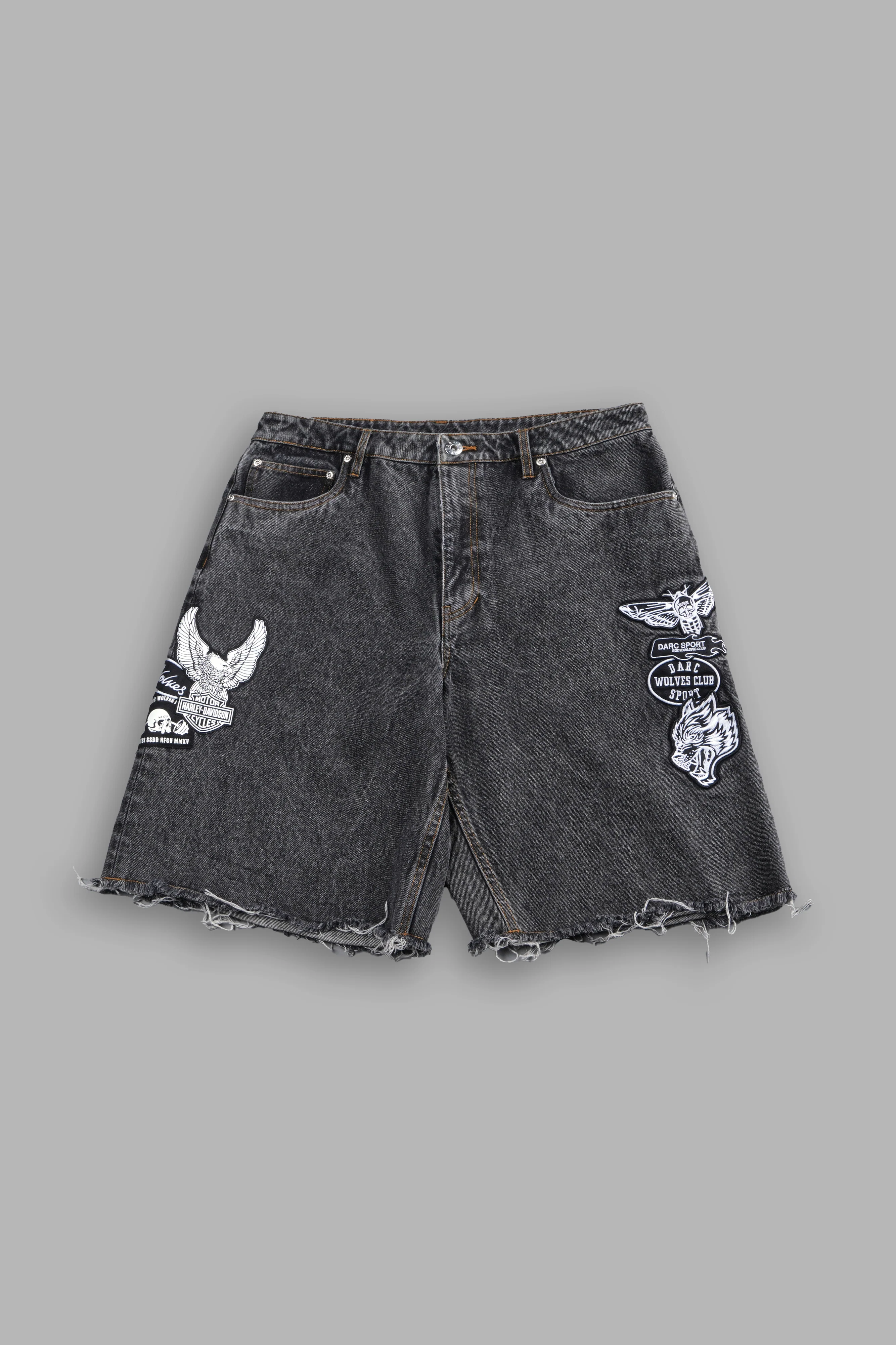 Brotherhood Ash Denim Jean Short in Black