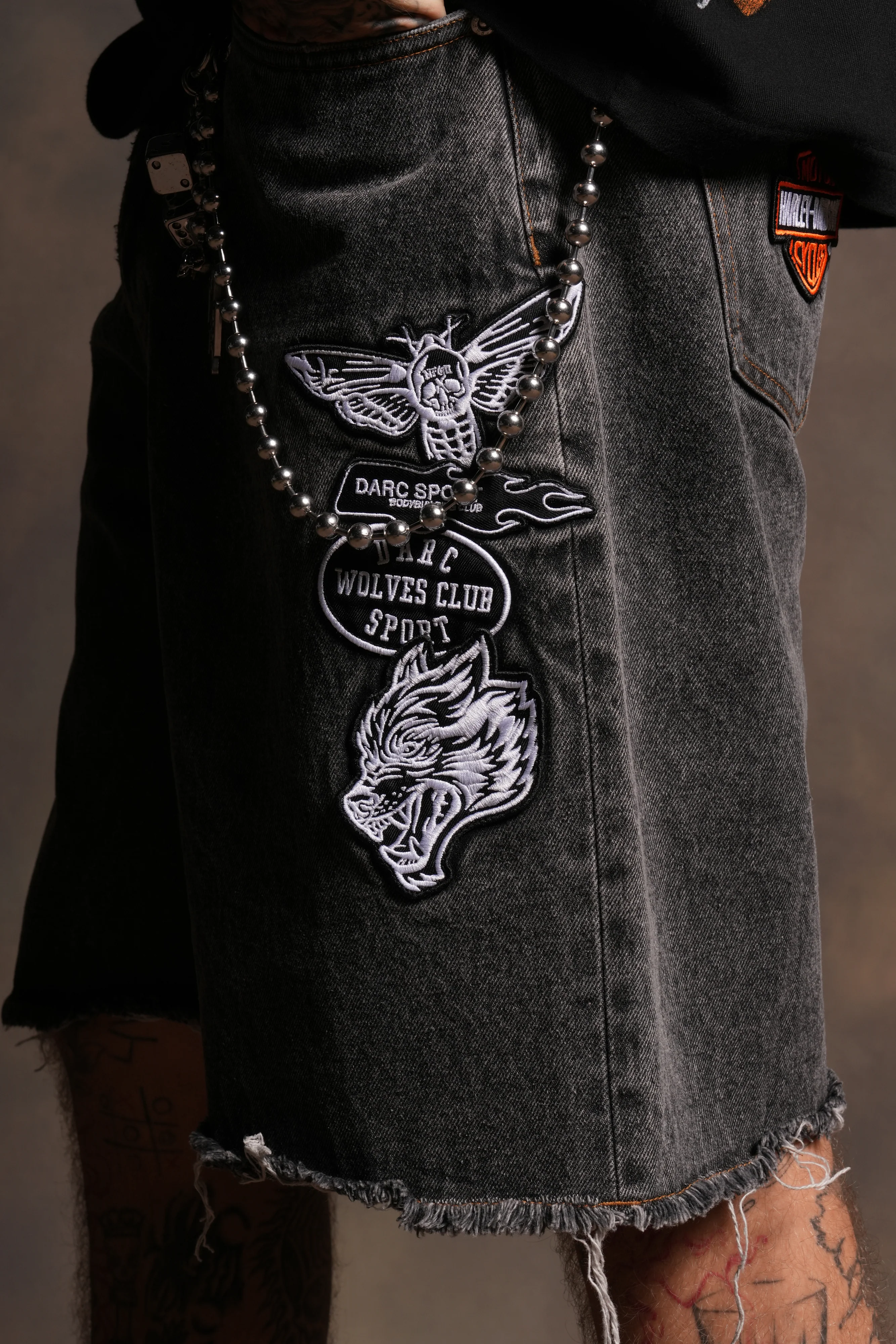 Brotherhood Ash Denim Jean Short in Black - Image 6