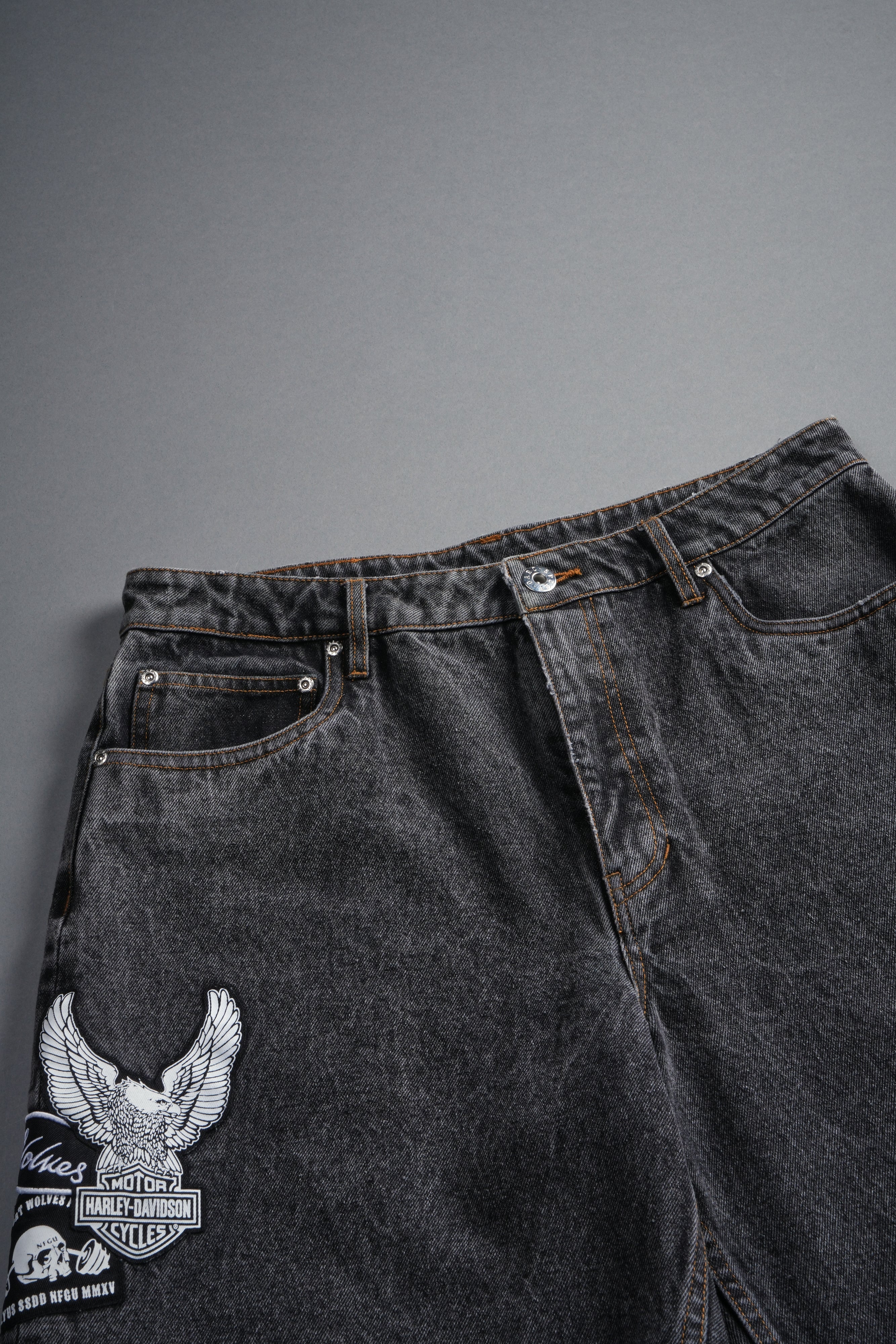 Brotherhood Ash Denim Jean Short in Black - Image 9