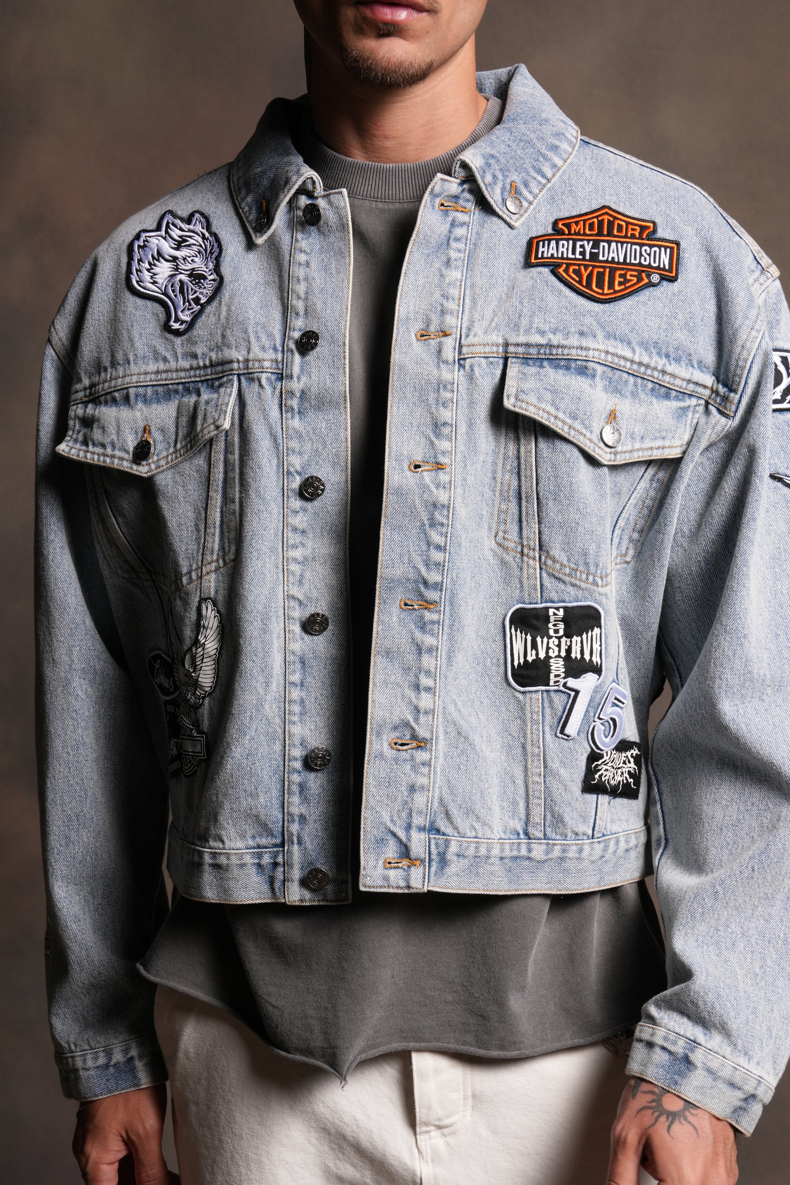 Brotherhood Lemy Denim Jacket in Light Wash - Image 10