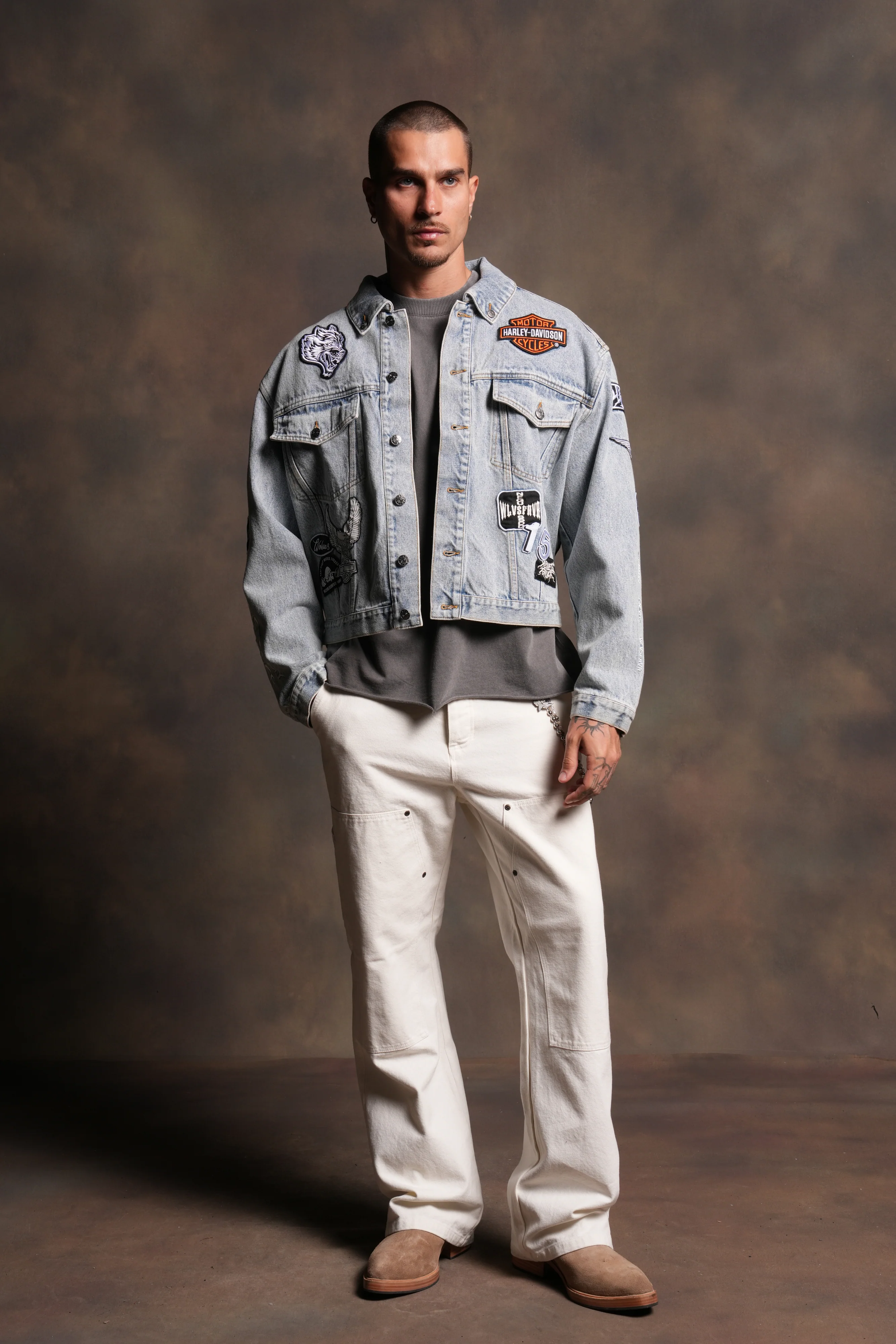 Brotherhood Lemy Denim Jacket in Light Wash - Image 7