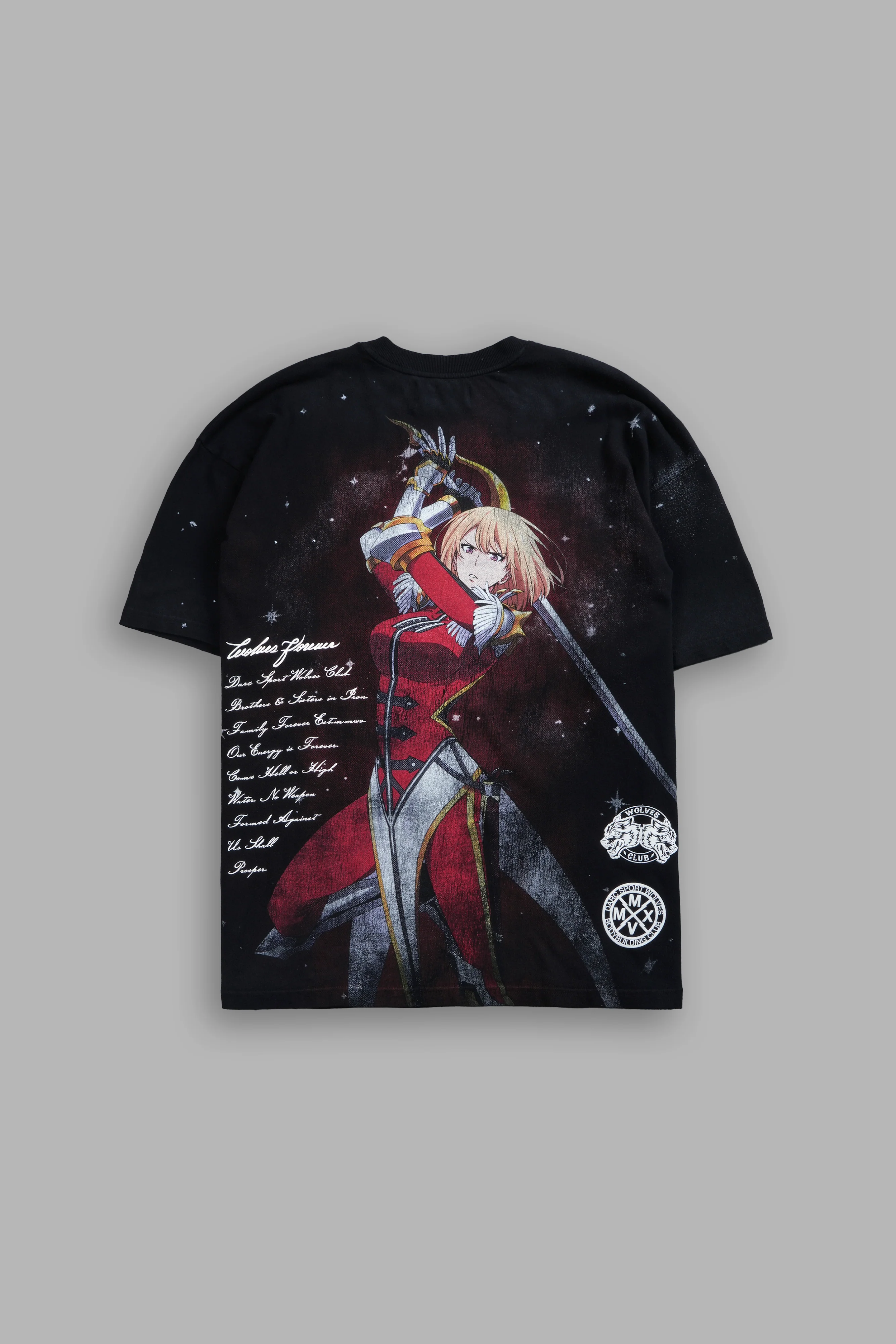 Celestial Knight Premium Oversized Tee in Black