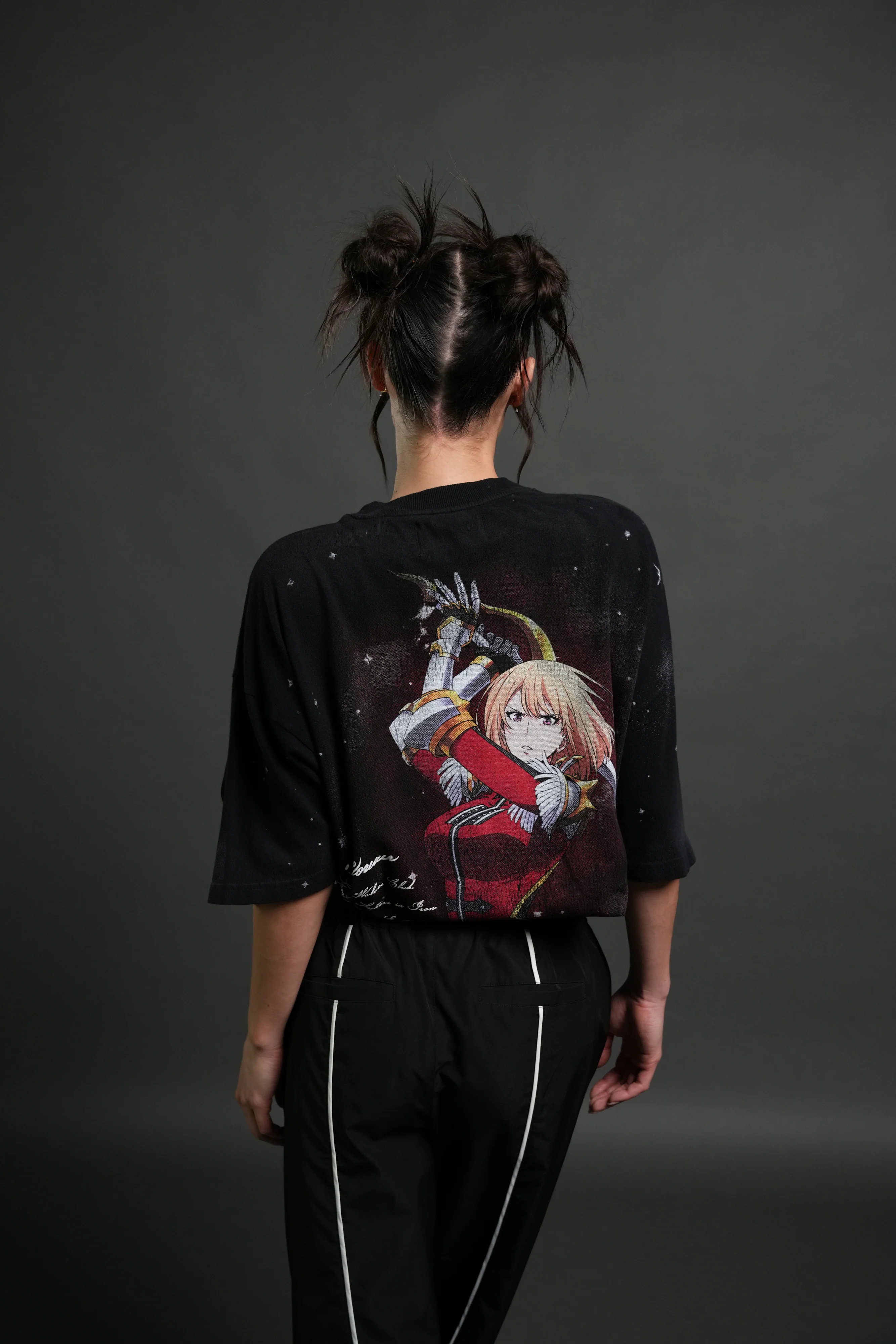 Celestial Knight Premium Oversized Tee in Black - Image 10