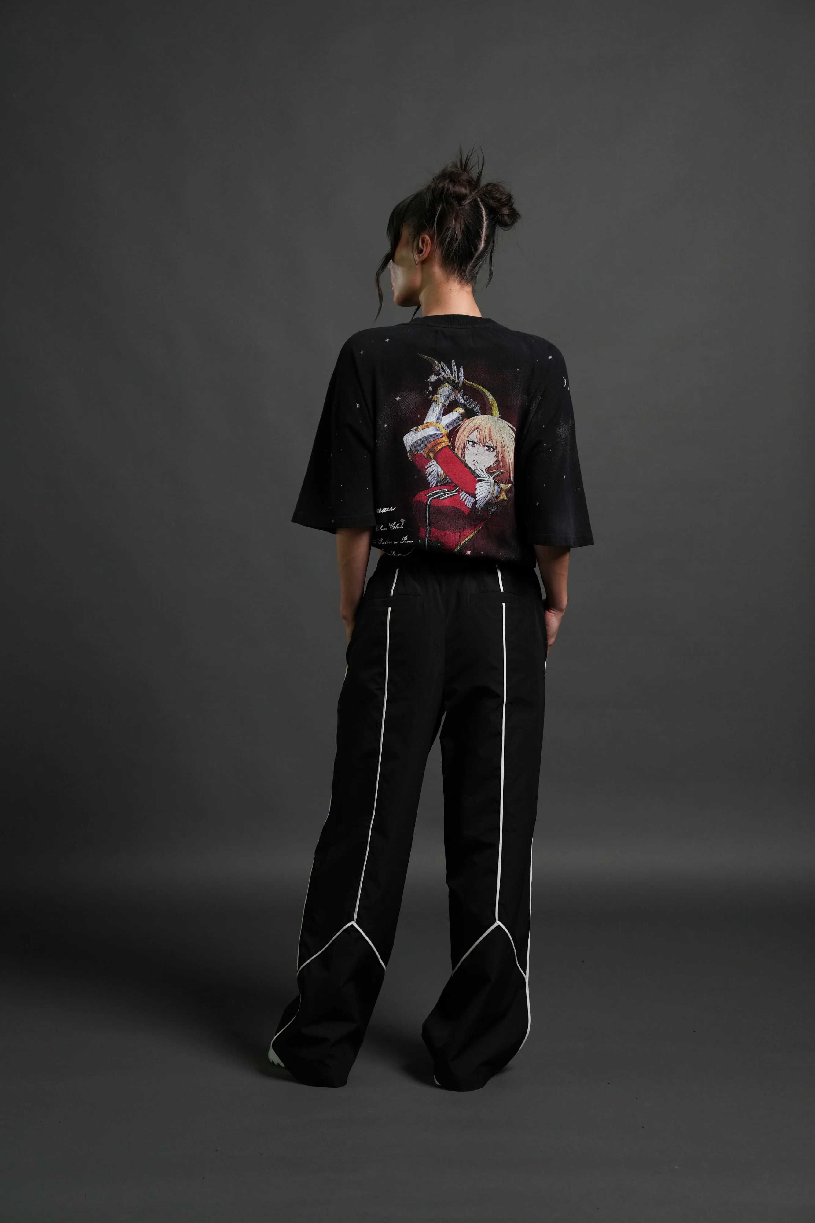 Celestial Knight Premium Oversized Tee in Black - Image 12