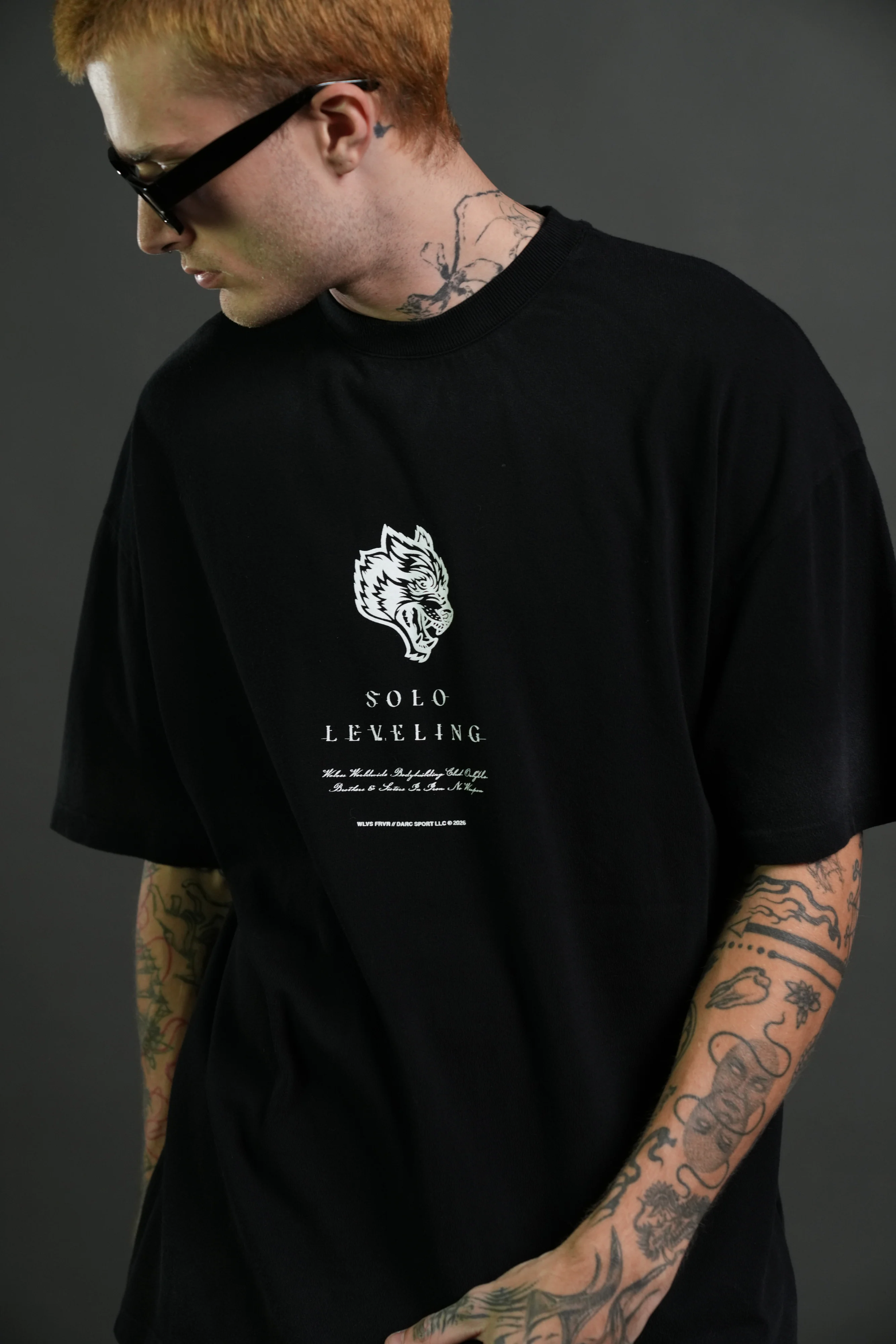 Celestial Knight Premium Oversized Tee in Black - Image 7