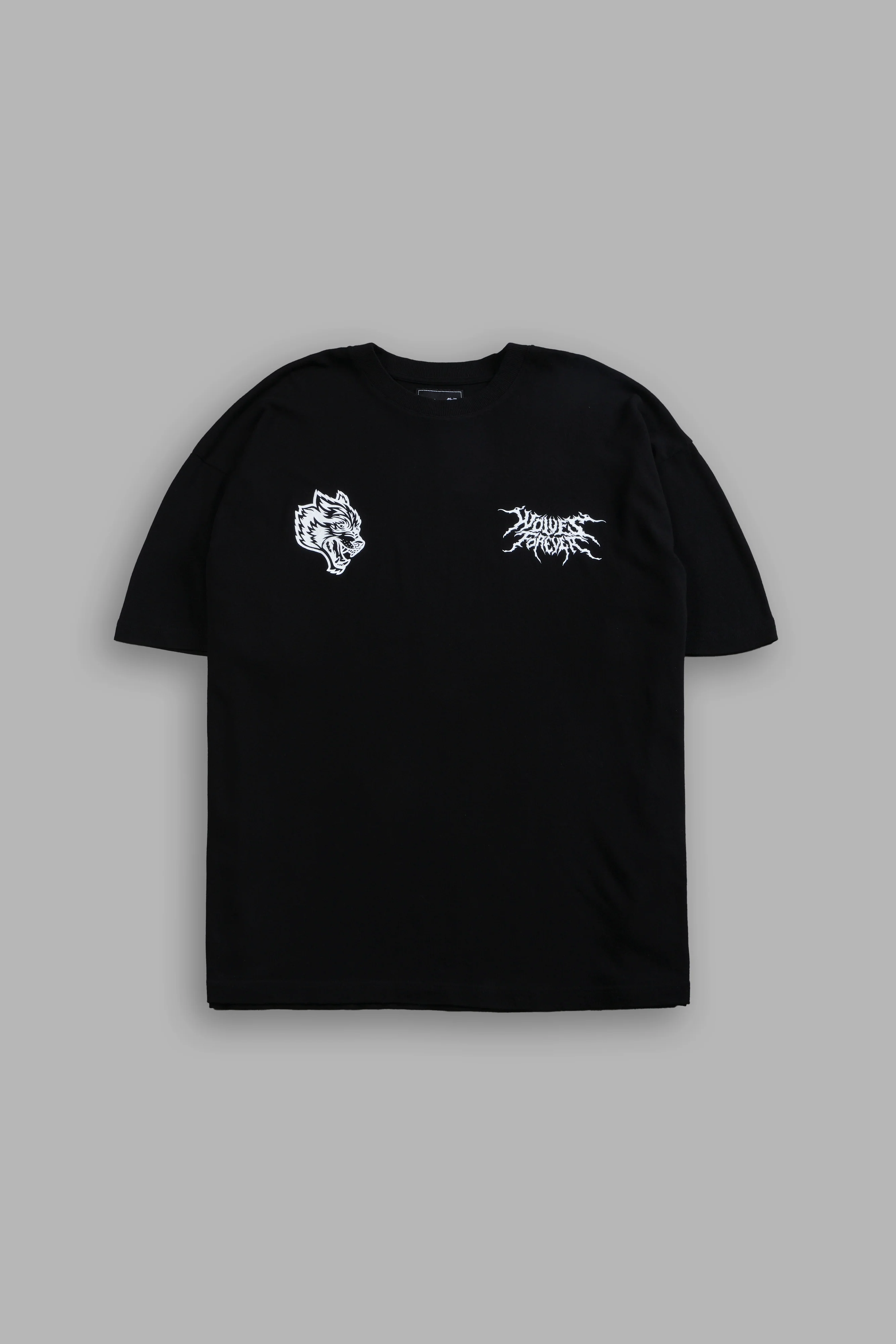 Cha Hae-In "Side By Side" Series Premium Oversized Tee in Black - Image 3