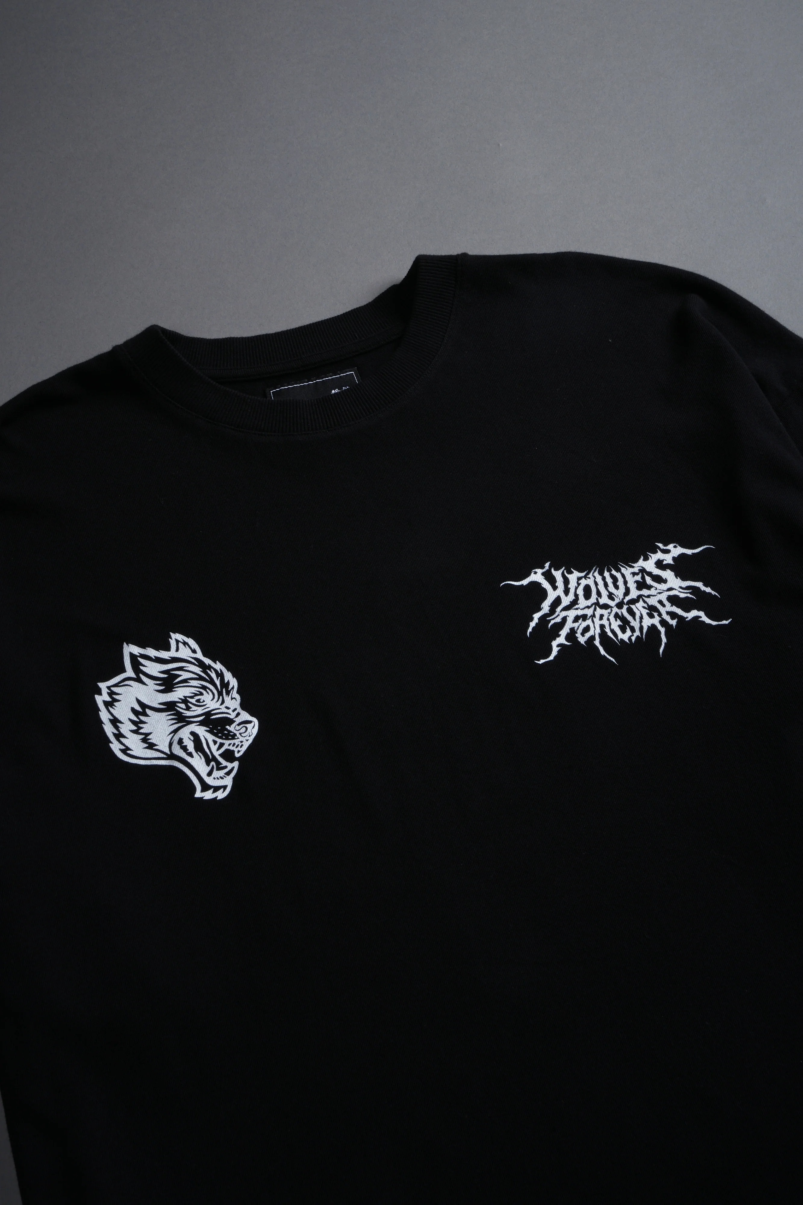 Cha Hae-In "Side By Side" Series Premium Oversized Tee in Black - Image 7