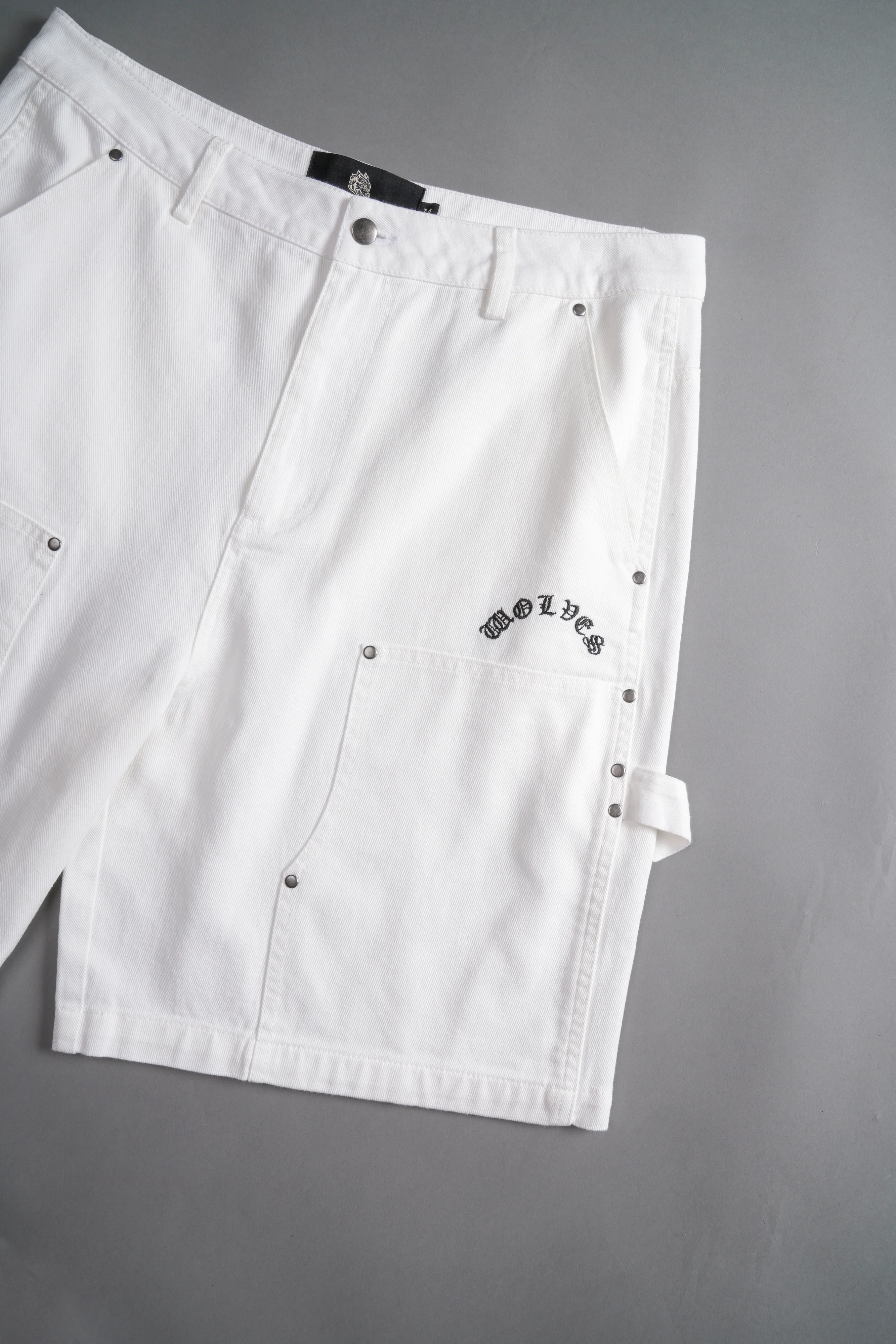 Chopper Clark Utility Shorts in Cream - Image 7