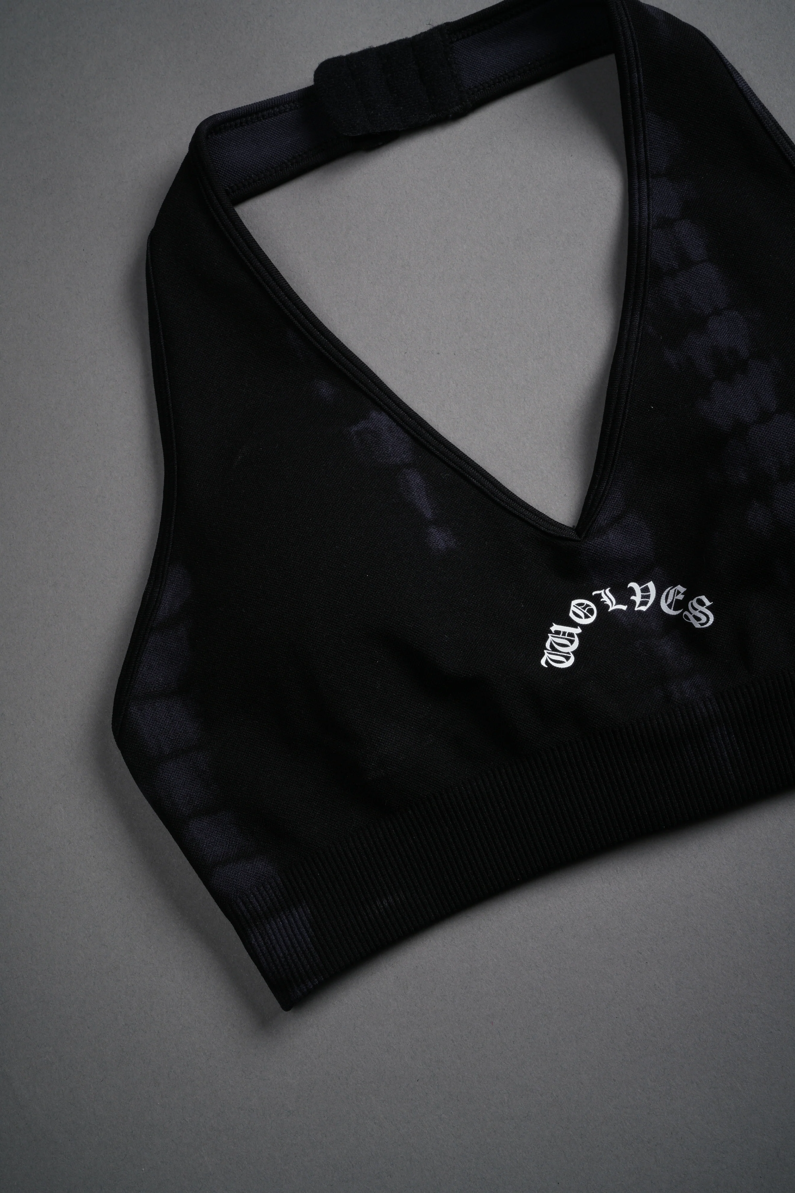 Chopper "Everson Seamless" Halter Bra in Black Tonal Serpent - Image 6