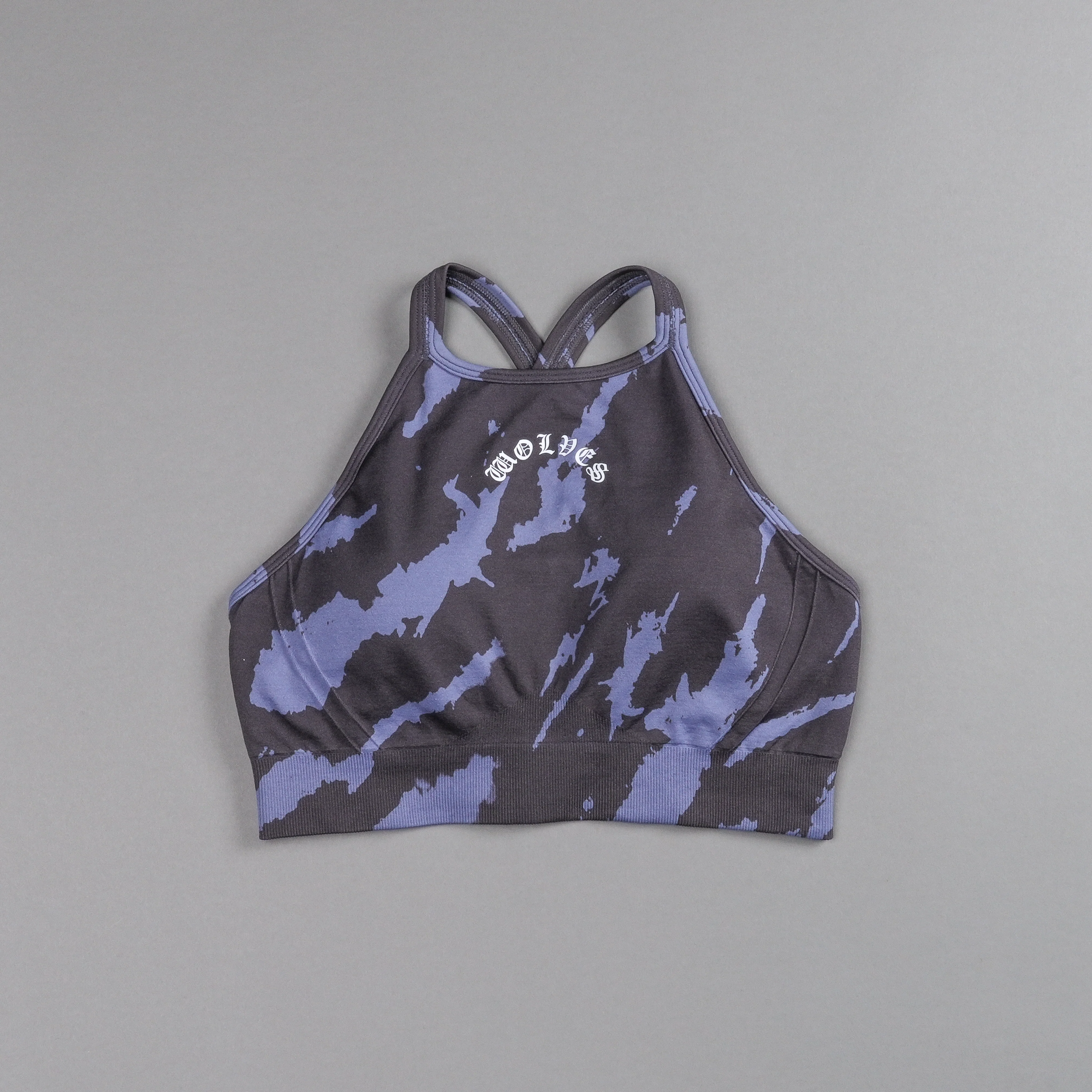 Chopper "Everson Seamless" High Neck Bra in Purple Stone Native Camo - Image 3