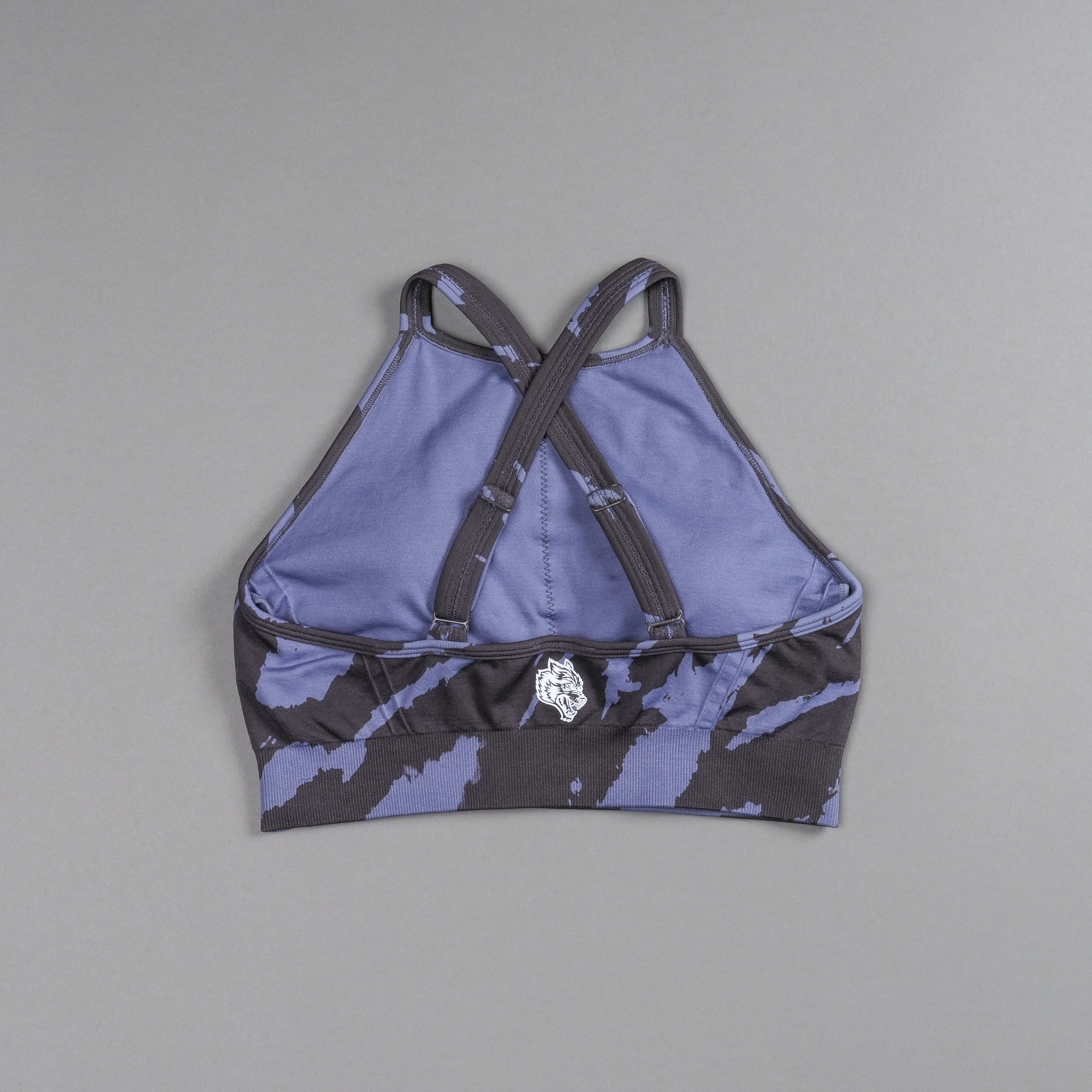 Chopper "Everson Seamless" High Neck Bra in Purple Stone Native Camo - Image 4