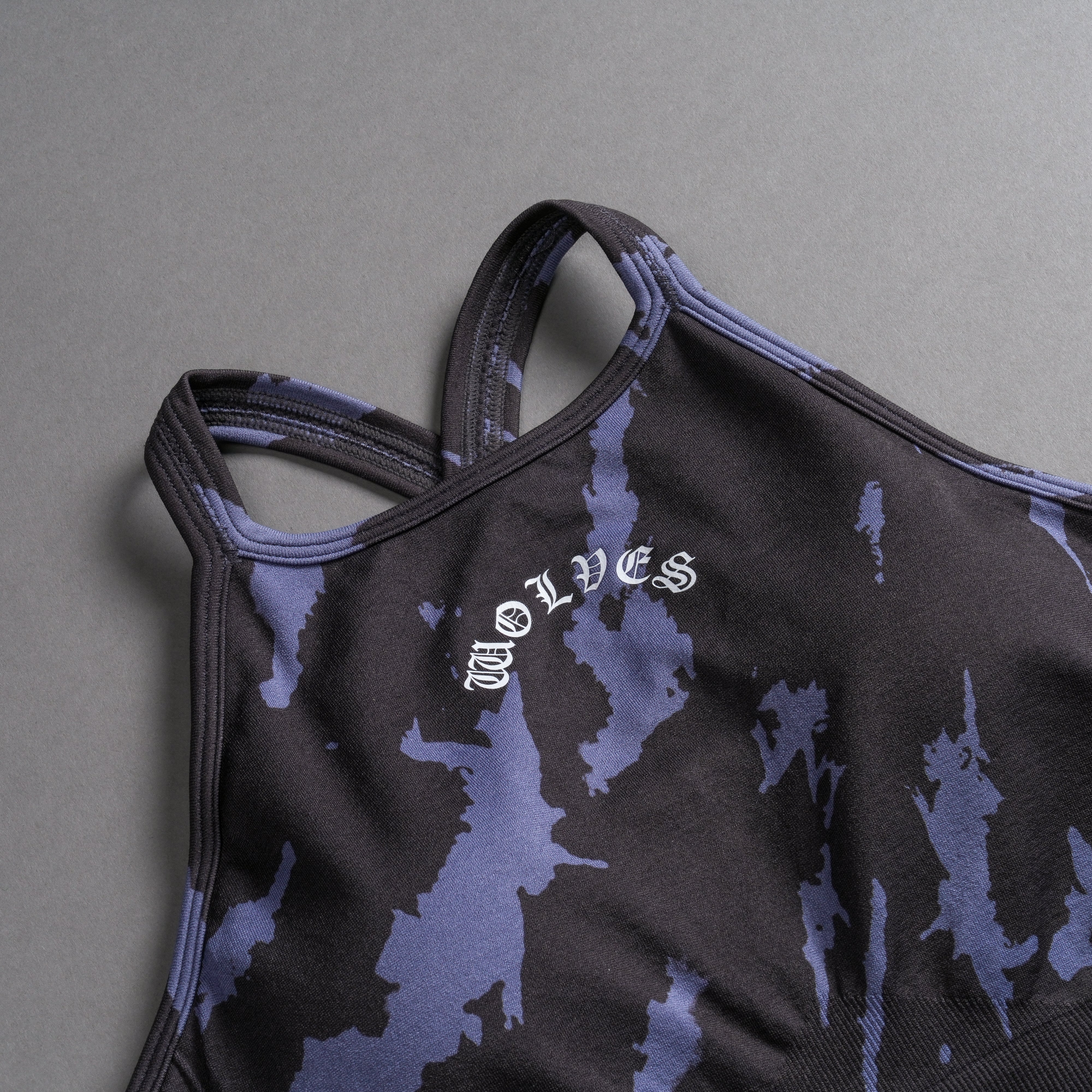 Chopper "Everson Seamless" High Neck Bra in Purple Stone Native Camo - Image 8