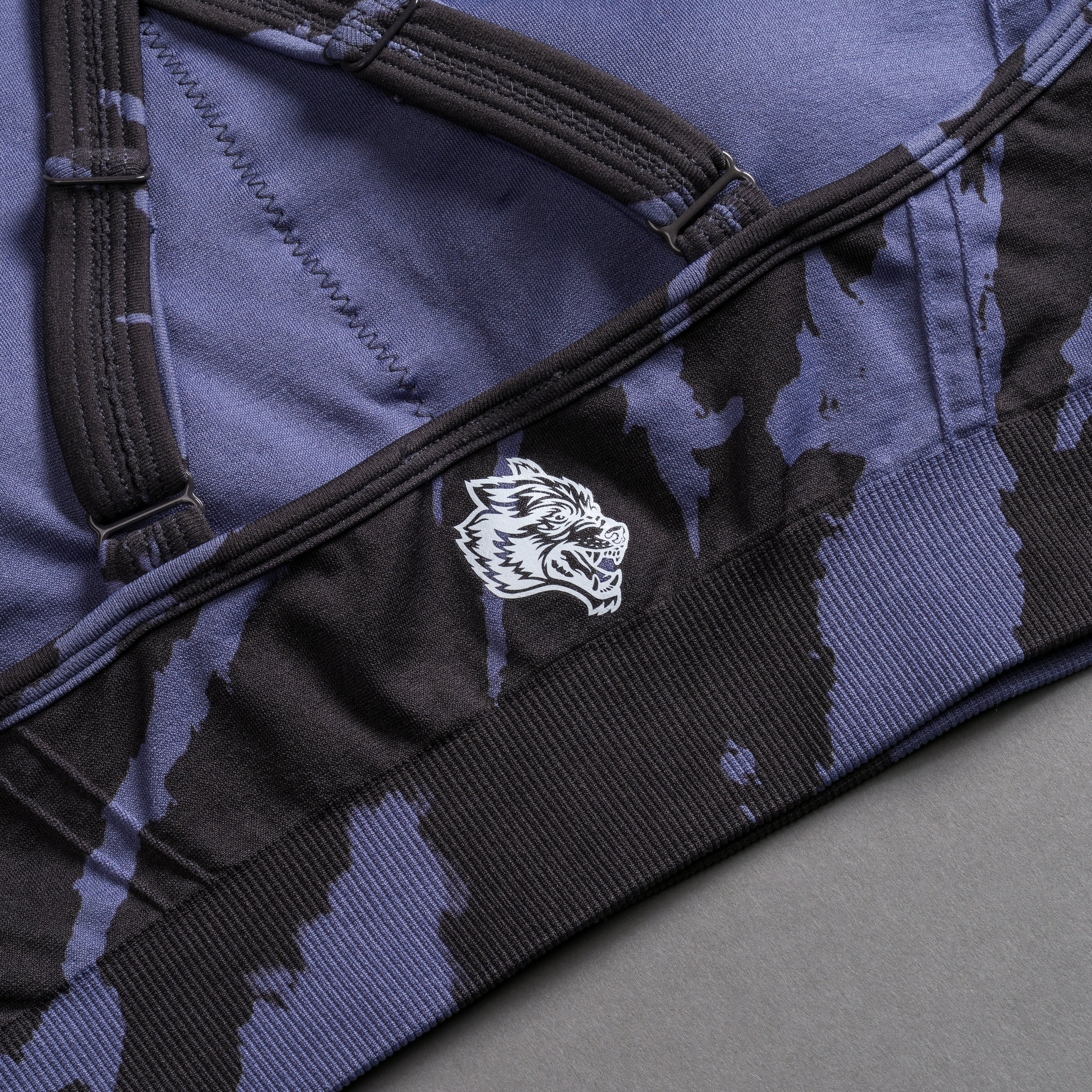 Chopper "Everson Seamless" High Neck Bra in Purple Stone Native Camo - Image 9