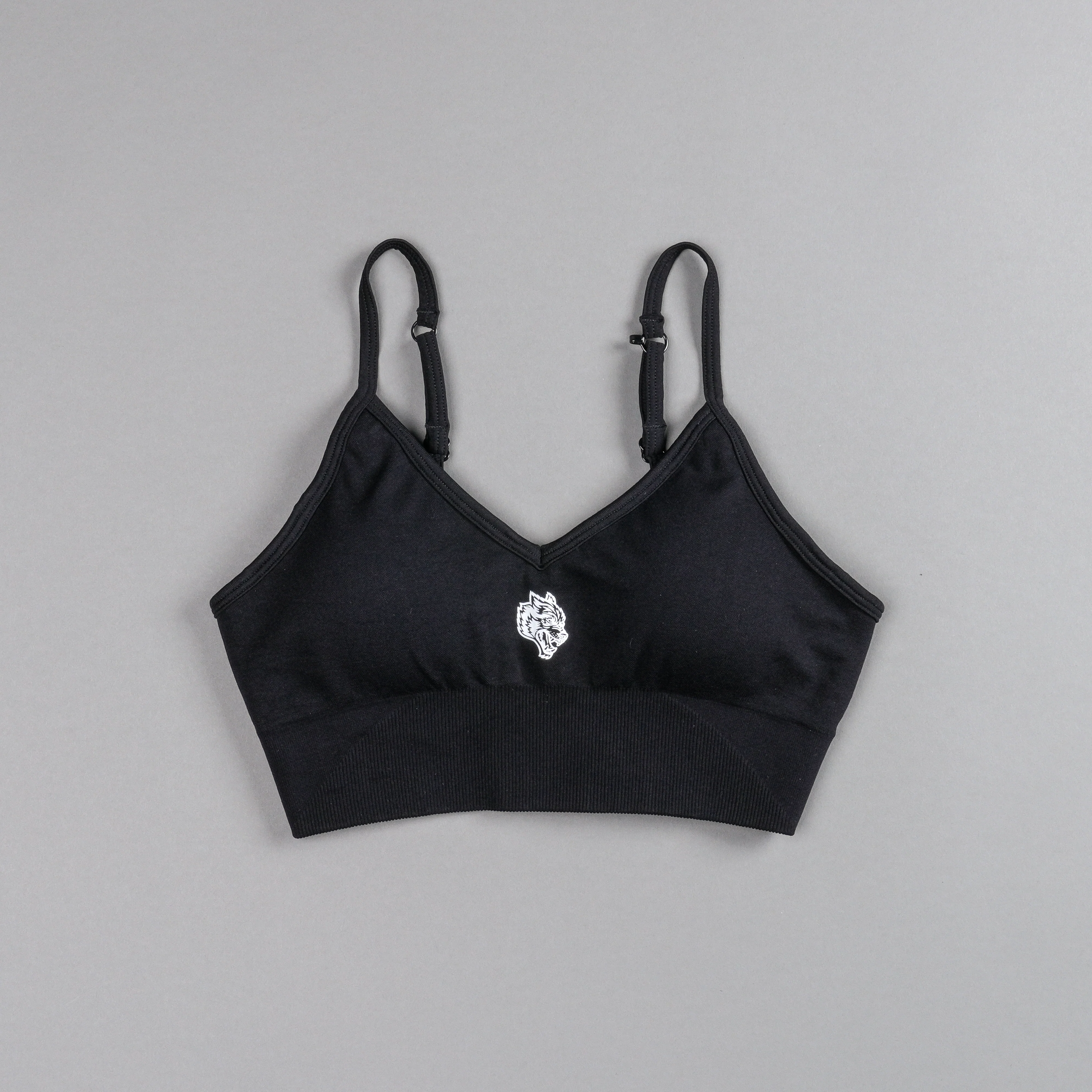 Wolf Chopper "Everson Seamless" Sports Bra in Black - Image 3