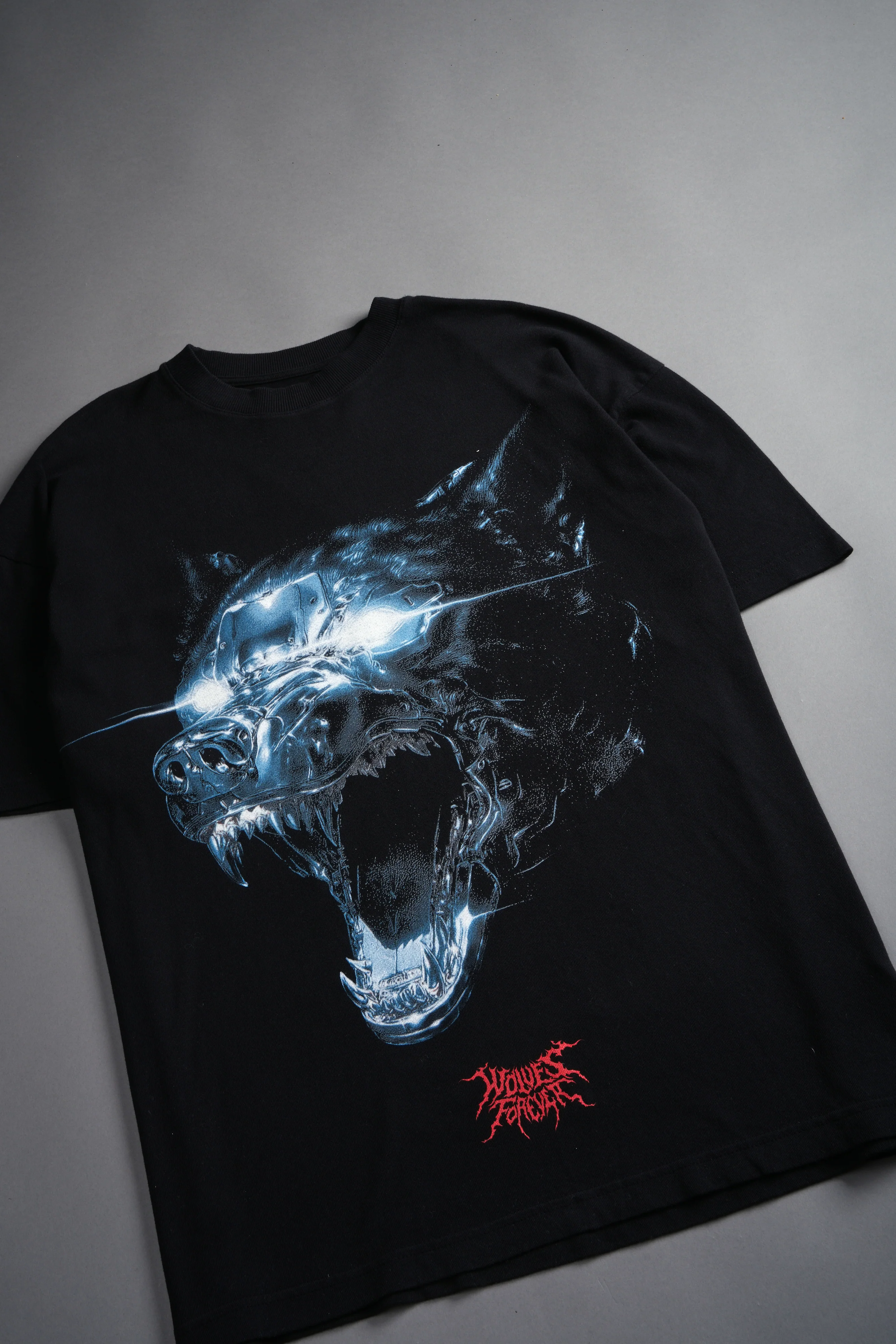 Chrome Wolf "Premium" Oversized Tee in Black - Image 5