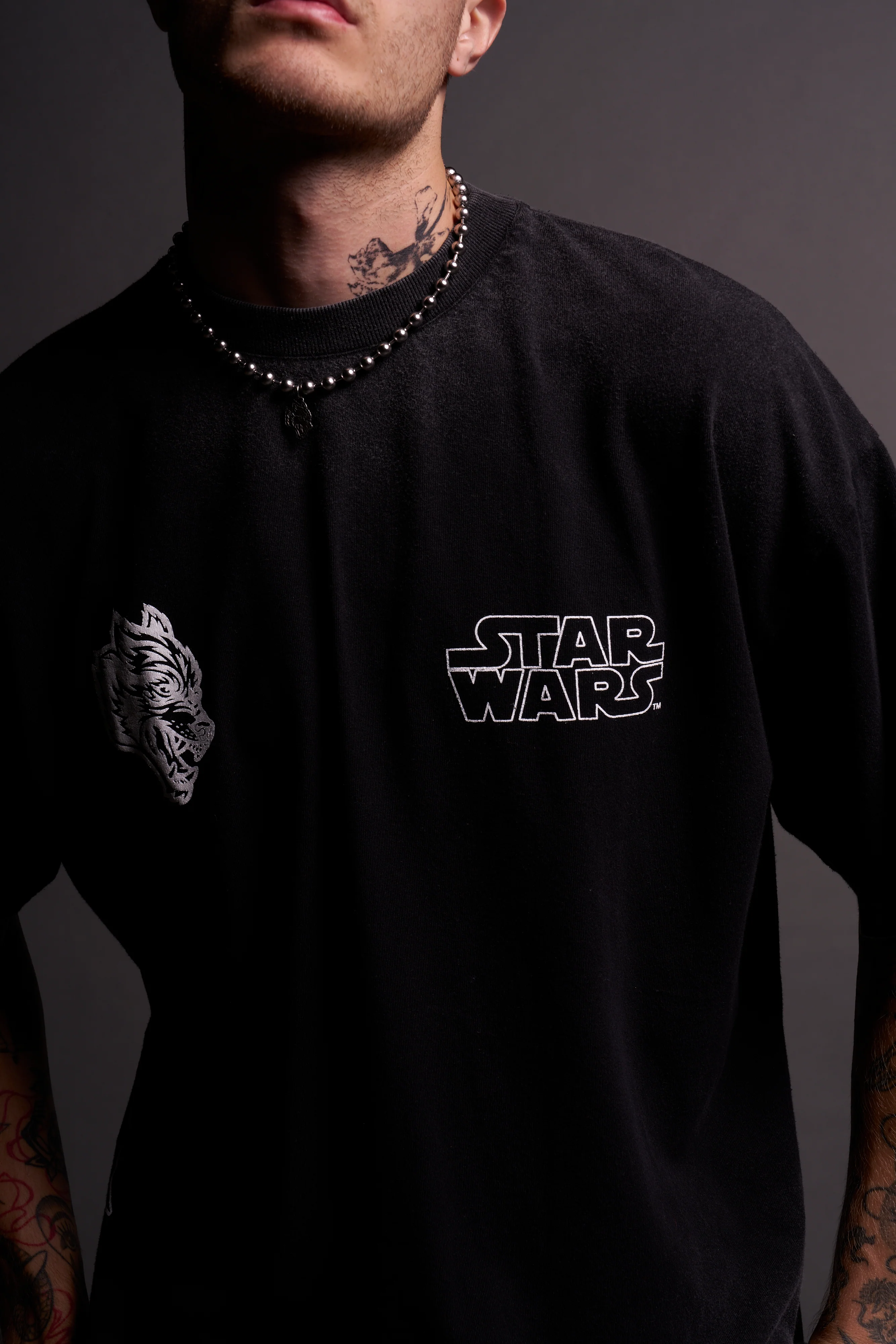 Come To The Dark Side "Premium" Oversized Tee in Black - Image 7