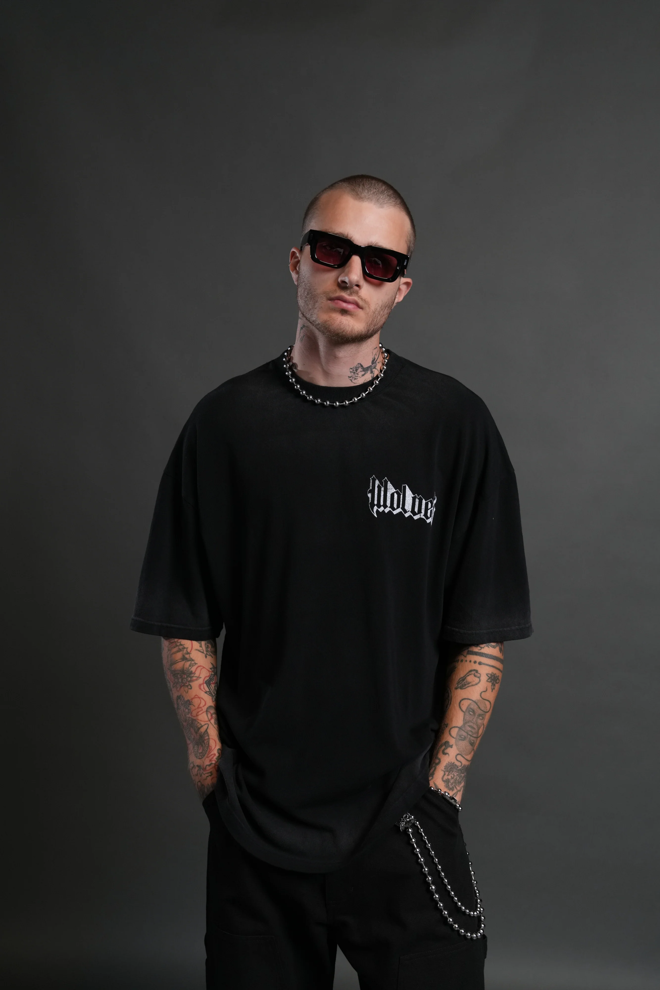 Consumed by the Darc "Premium" Oversized Tee in Black Drift Wash - Image 2
