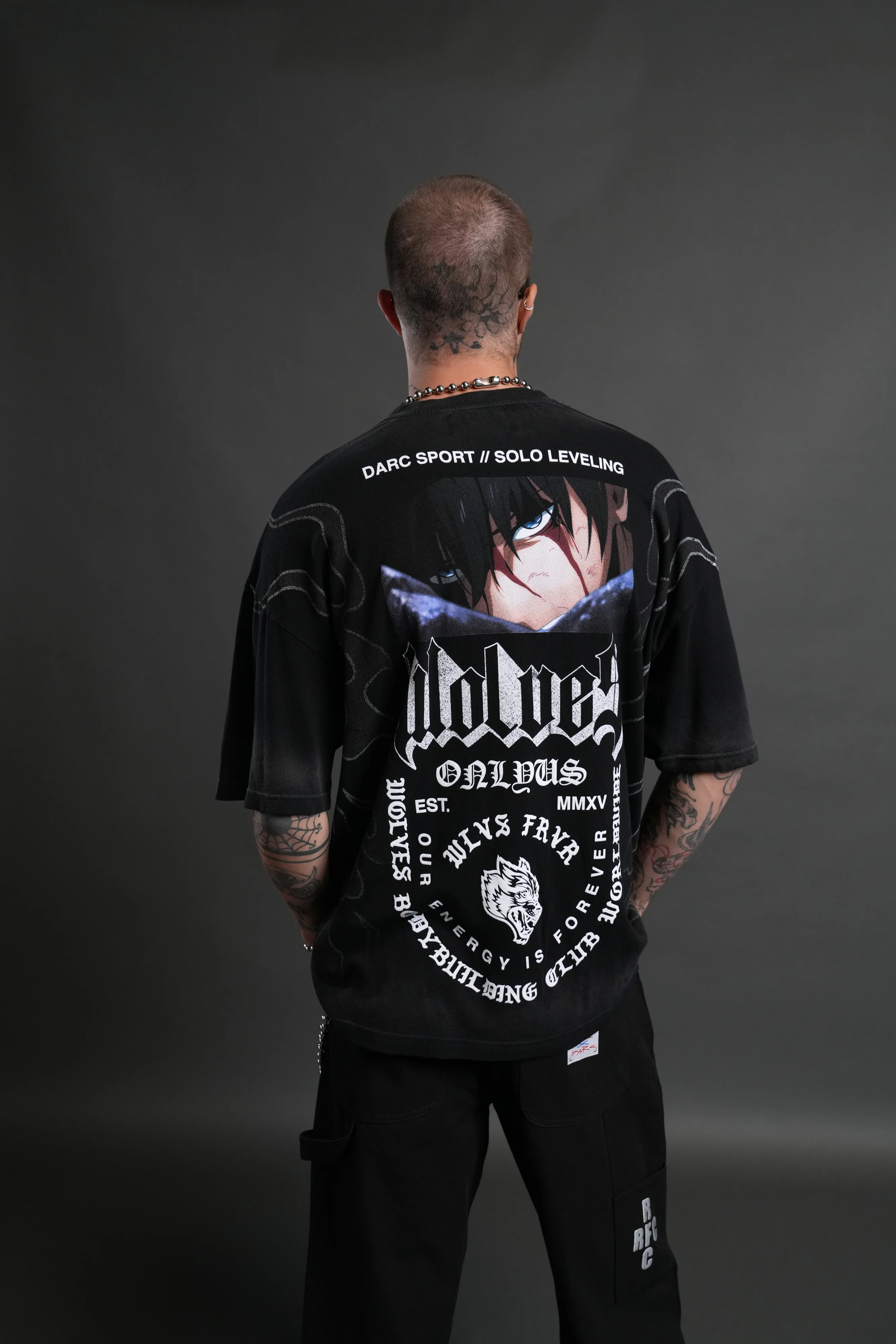 Consumed by the Darc "Premium" Oversized Tee in Black Drift Wash - Image 4