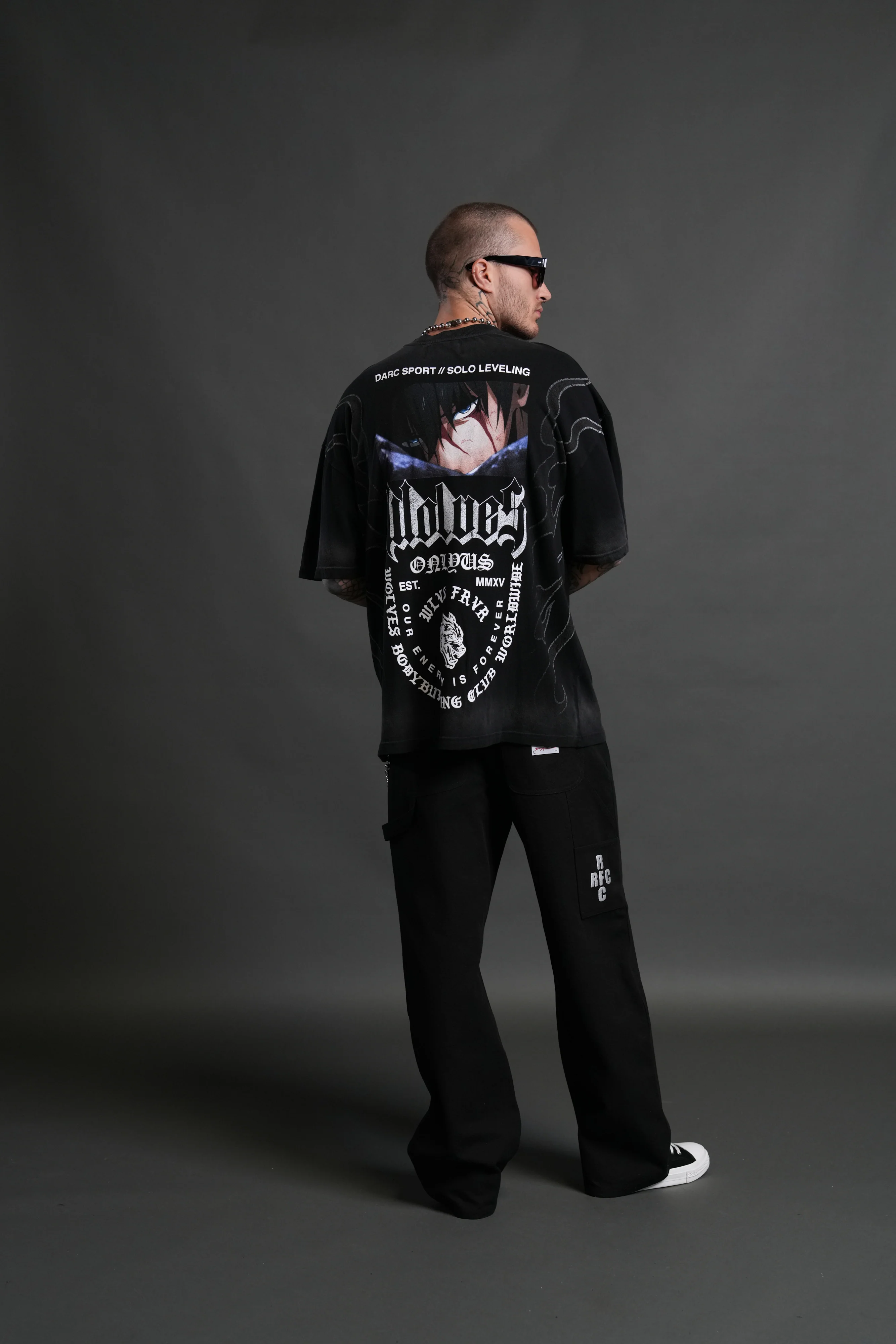 Consumed by the Darc "Premium" Oversized Tee in Black Drift Wash - Image 6