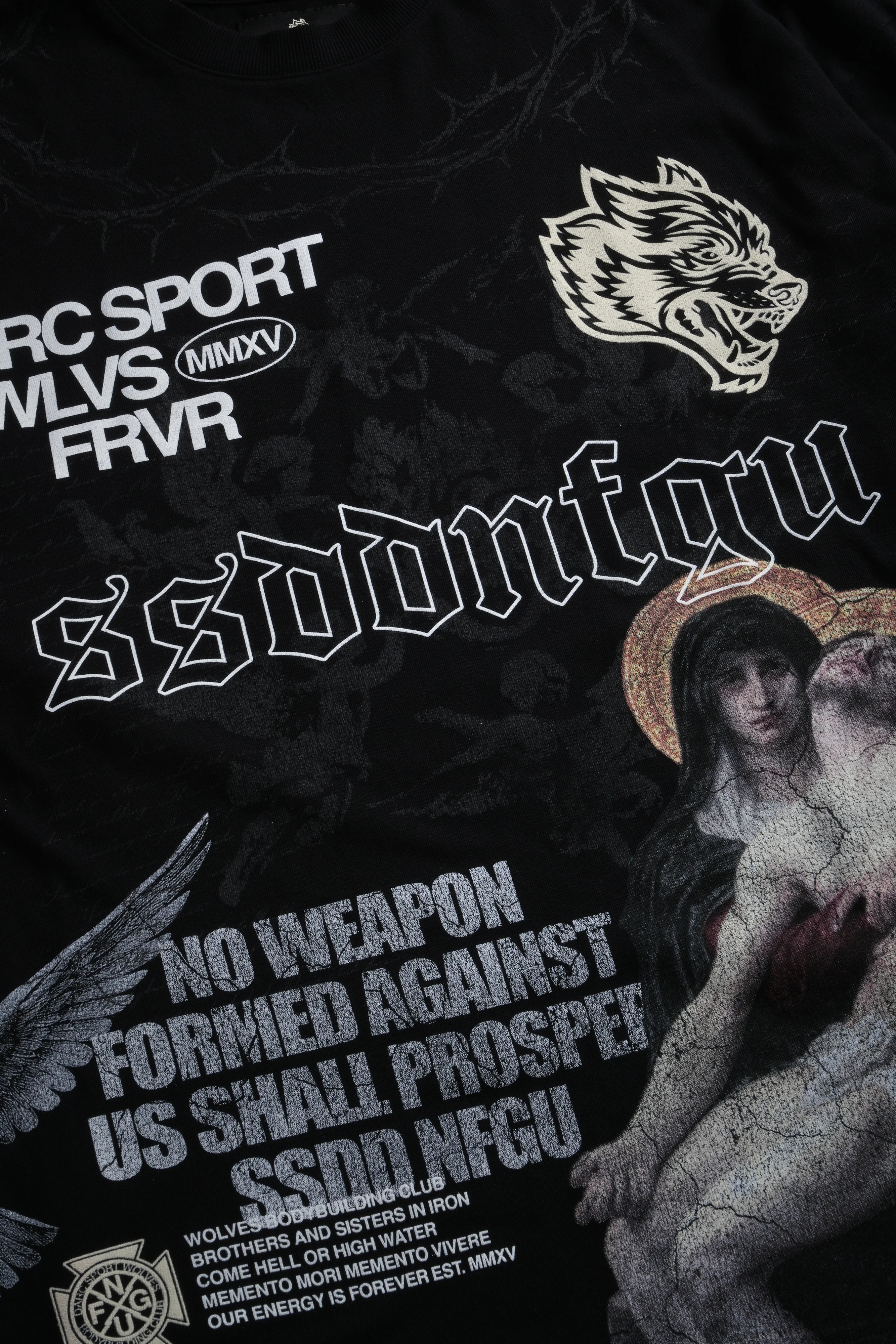 Creed Premium Oversized Tee in Black - Image 12