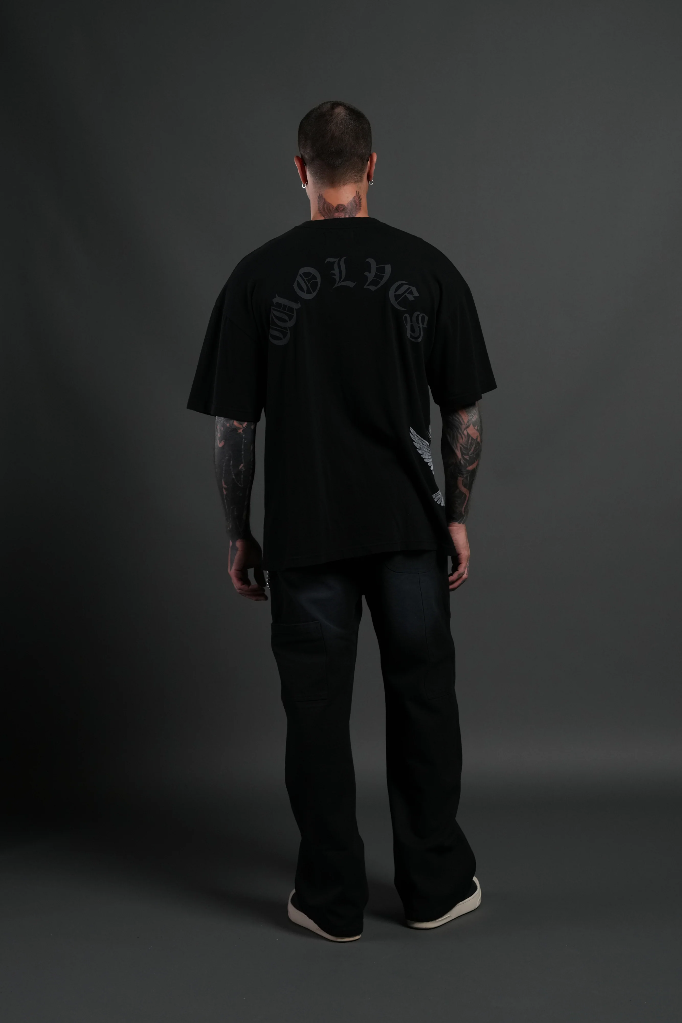 Creed Premium Oversized Tee in Black - Image 6