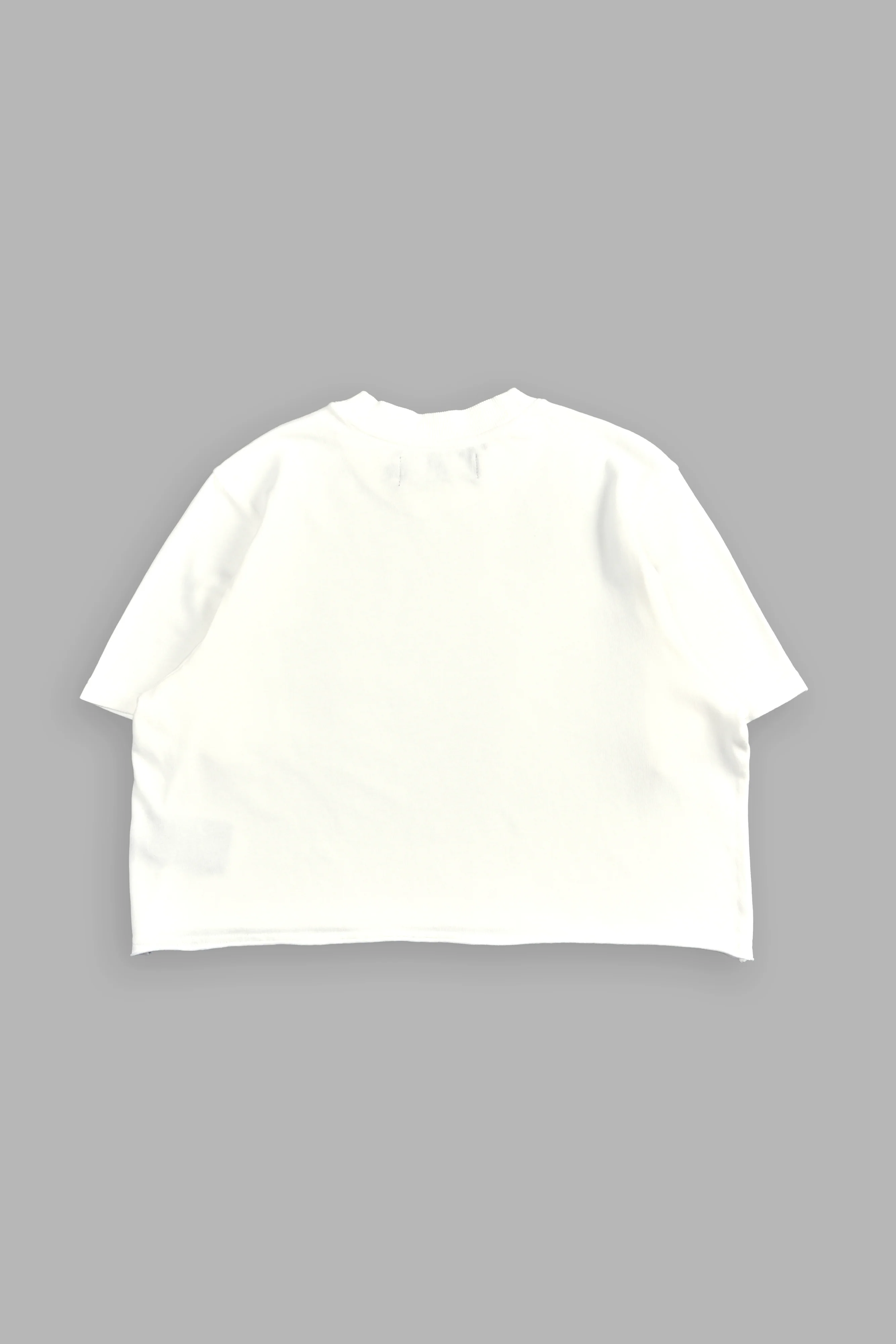 Crystal Code "Premium" Oversized (Cropped) Tee in Cream - Image 4