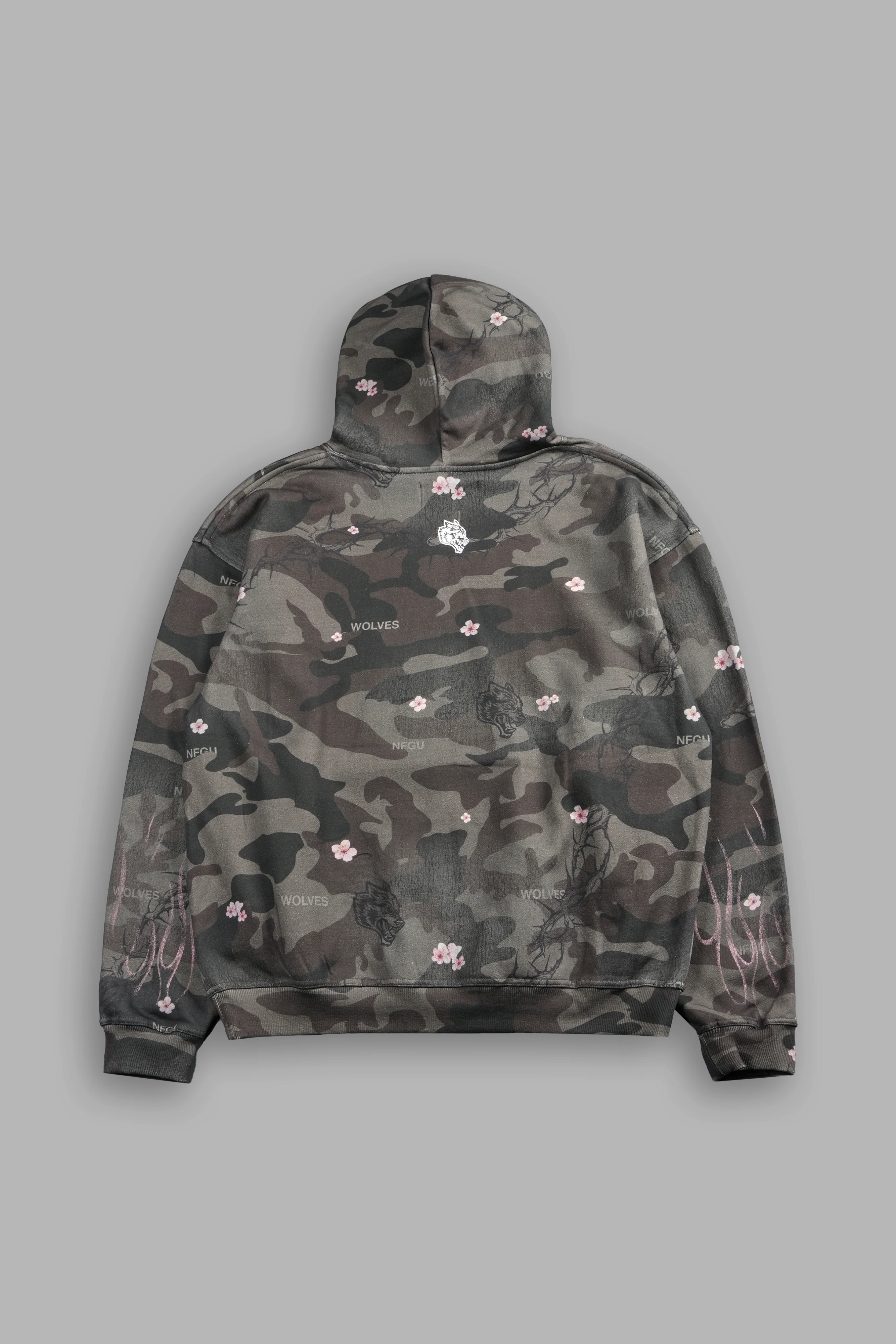 Darc Blossom Pierce Hoodie in Warrior In A Garden Green Camo - Image 2