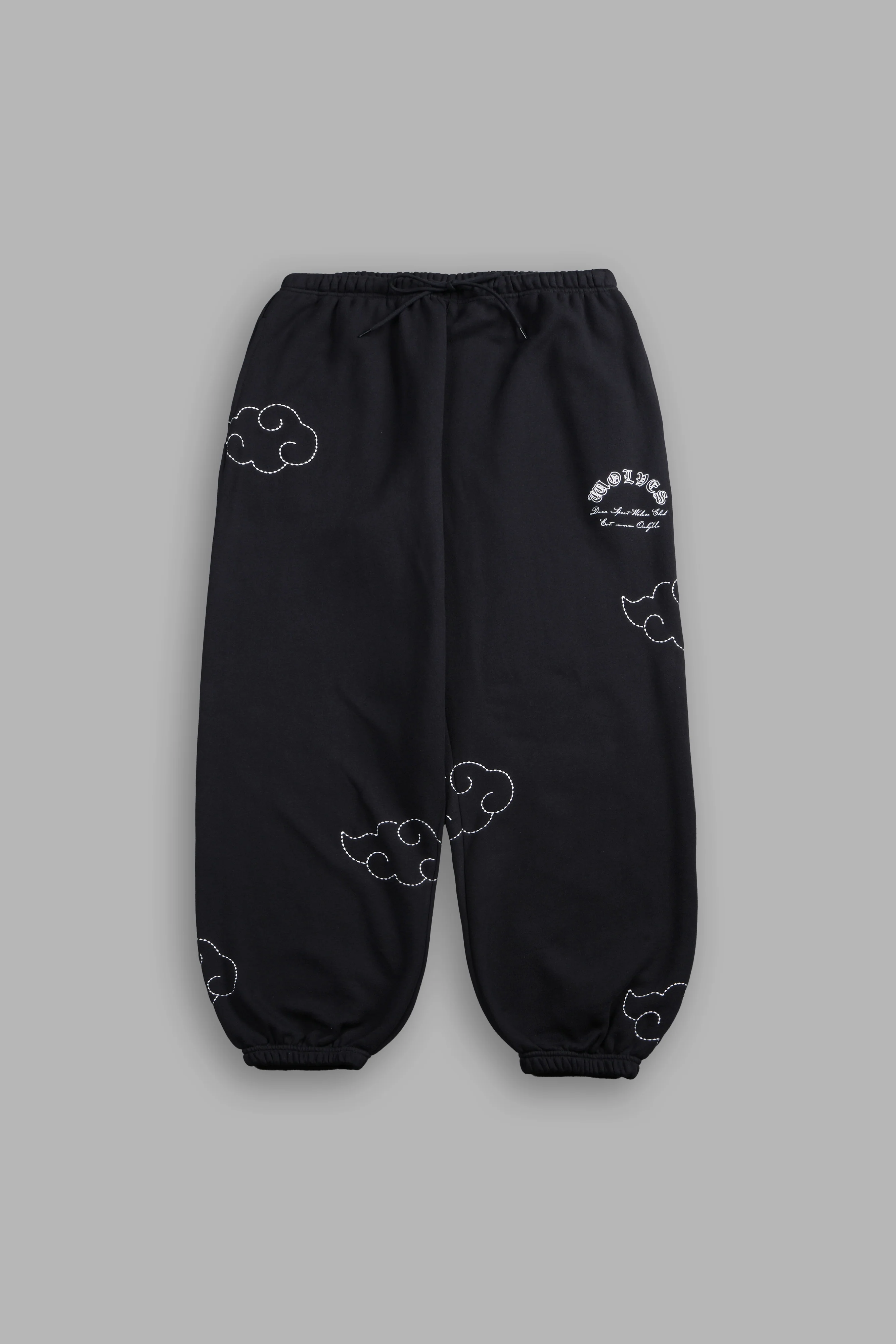 Darc Clouds Lightweight Lounger Sweat Pants in Black