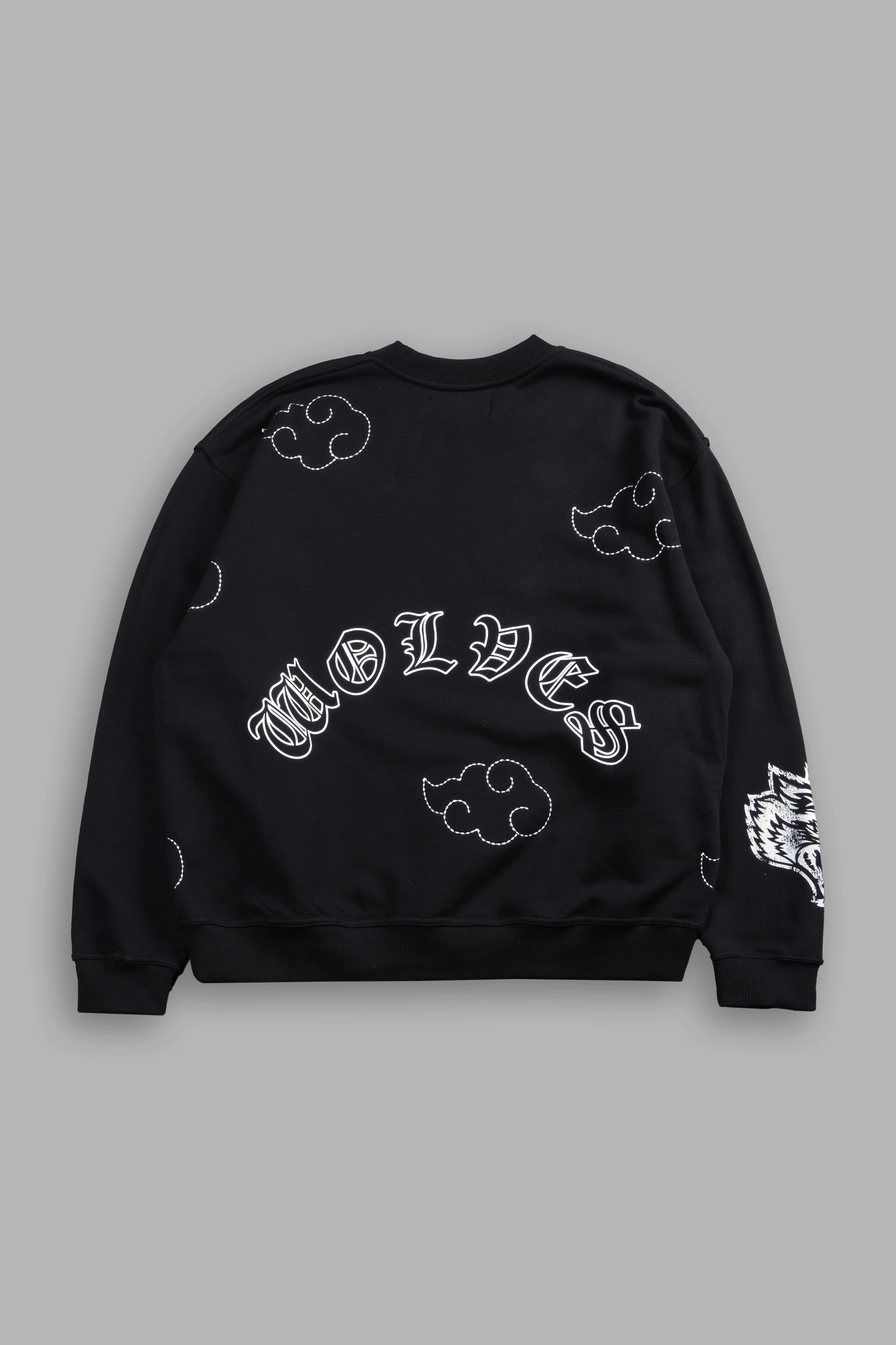 Darc Clouds London Crewneck in Black - Image 3