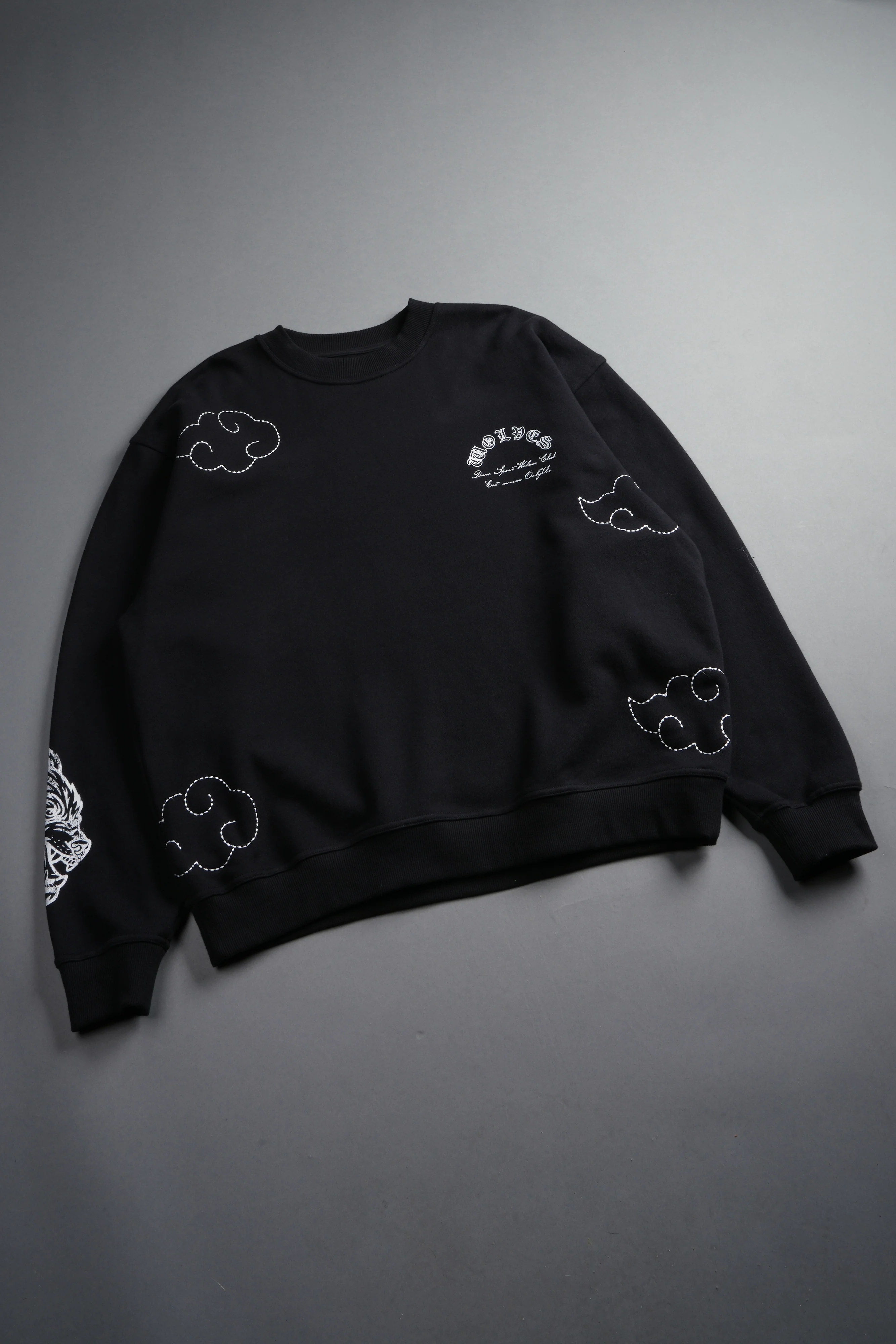 Darc Clouds London Crewneck in Black - Image 9